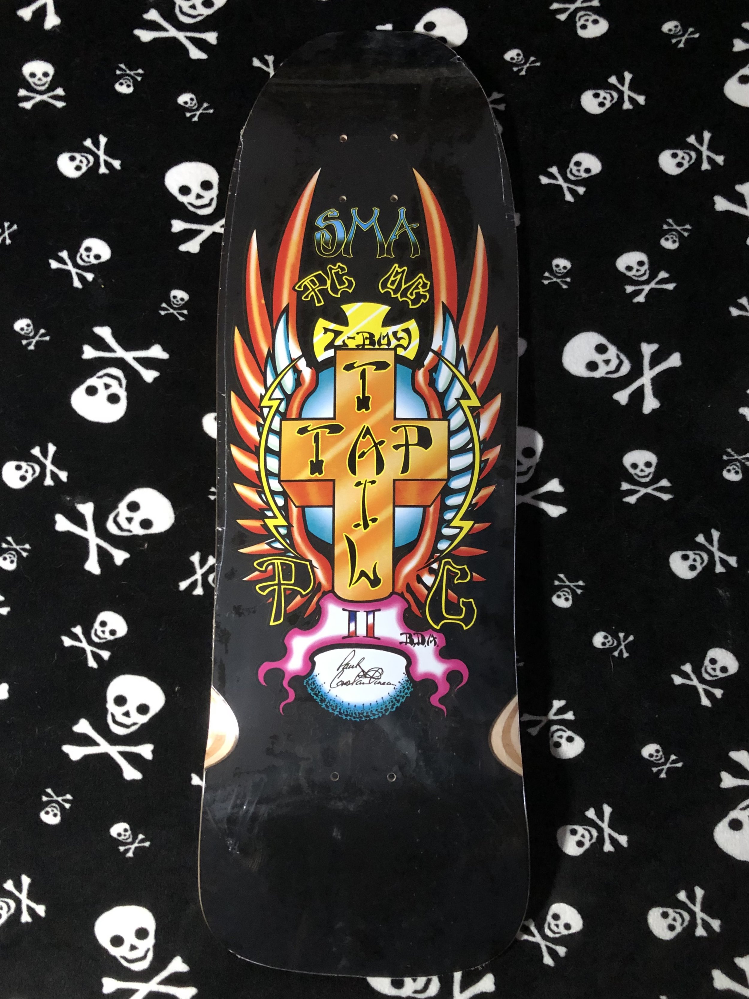 SMA X MADRID~ PAUL CONSTANTINEAU BLACK FORMICA SKATEBOARD DECK