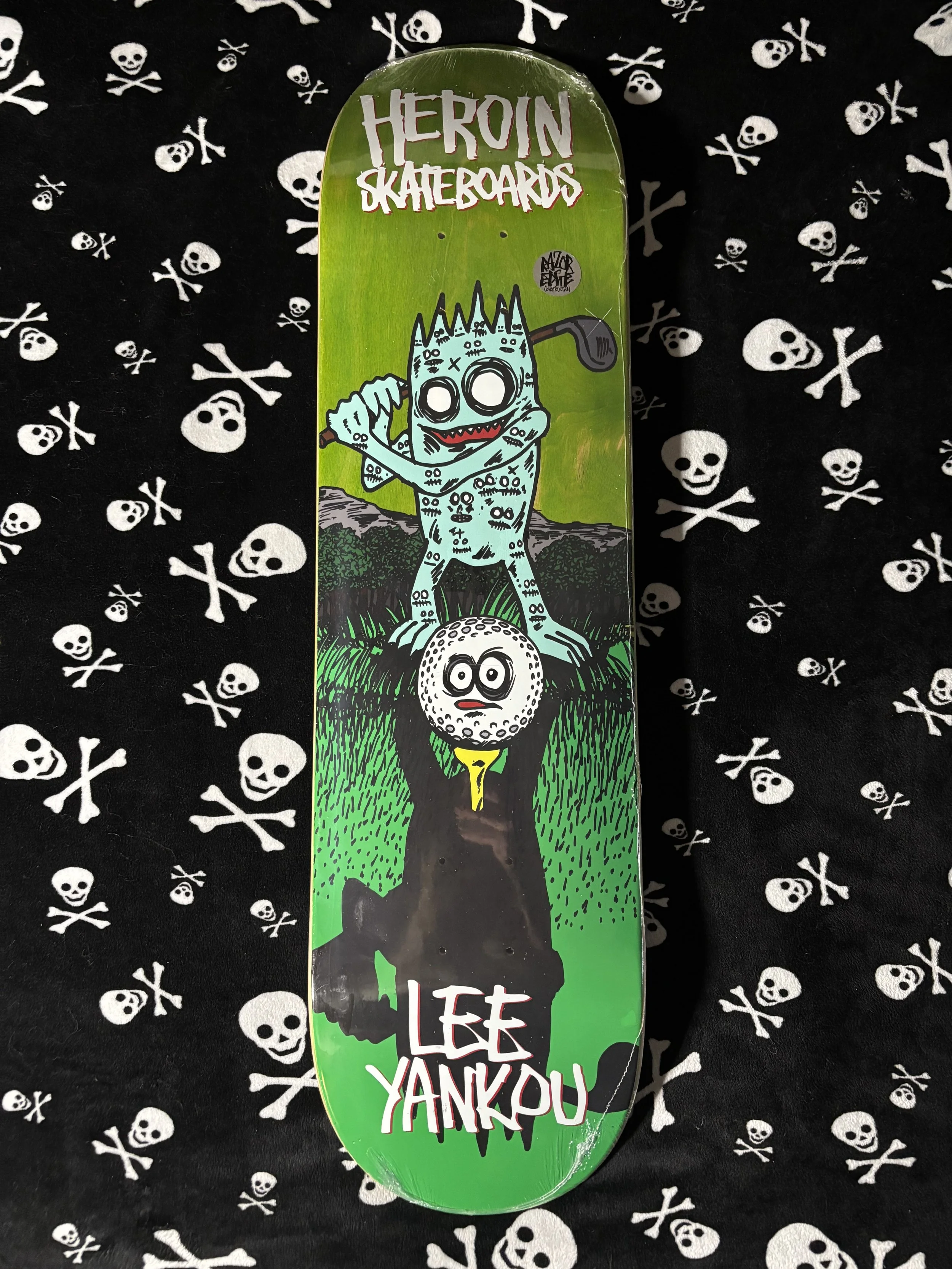 HEROIN~ LEE YANKOU GOLF IMP SKATEBOARD DECK