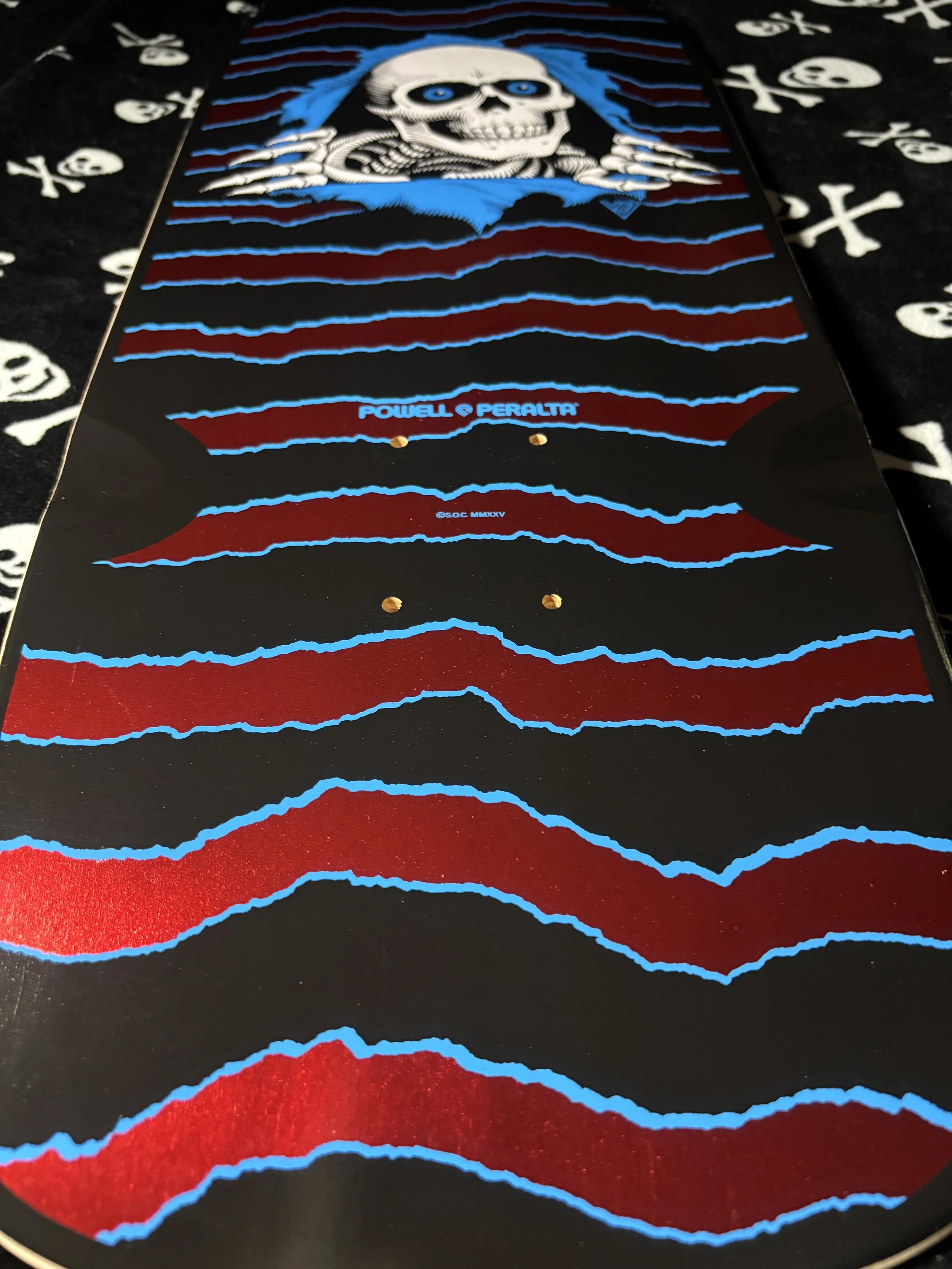 POWELL PERALTA~ OG RIPPER REISSUE RED FOIL SKATEBOARD DECK