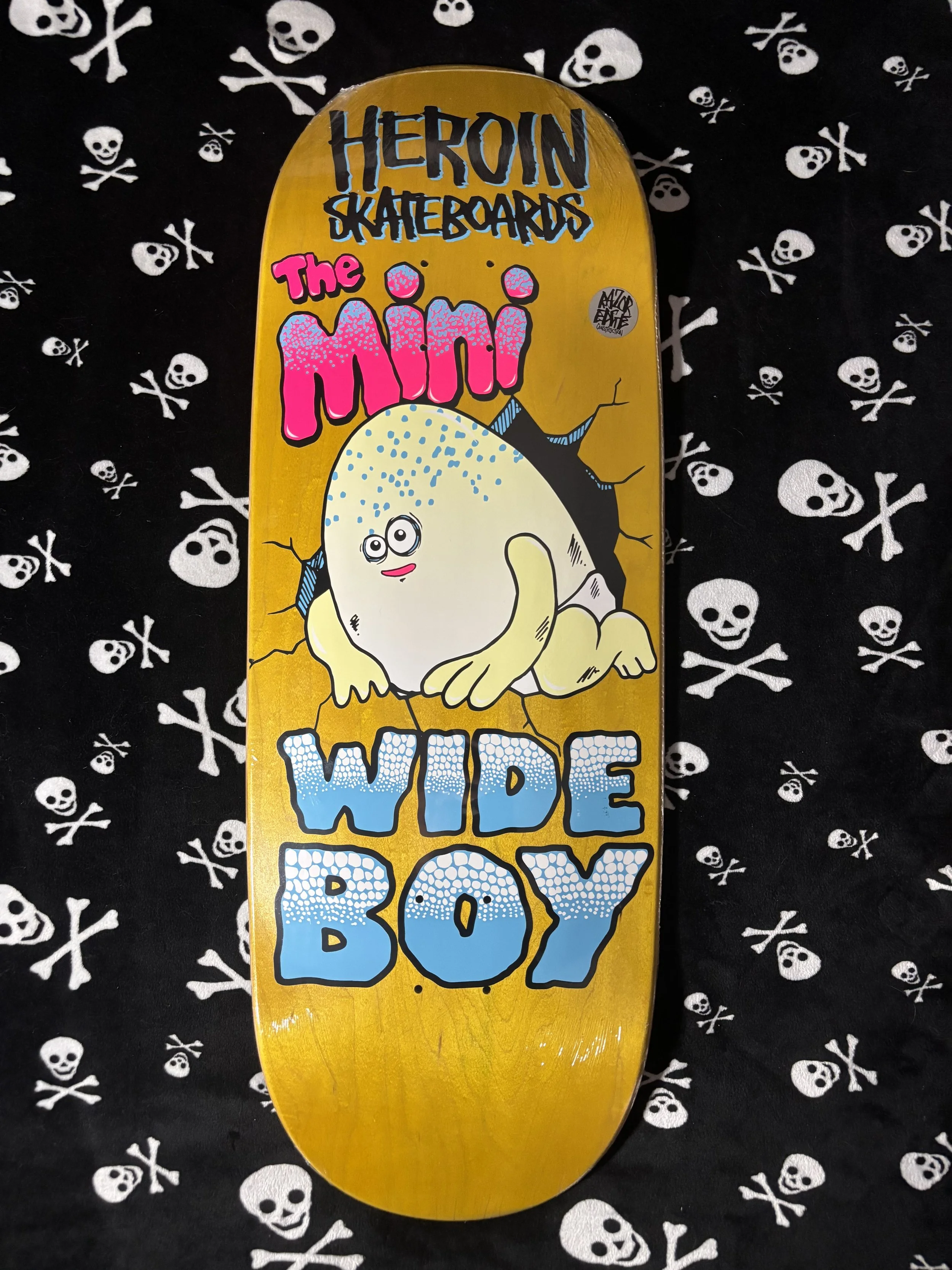 HEROIN~ MINI WIDE BOY SKATEBOARD DECK