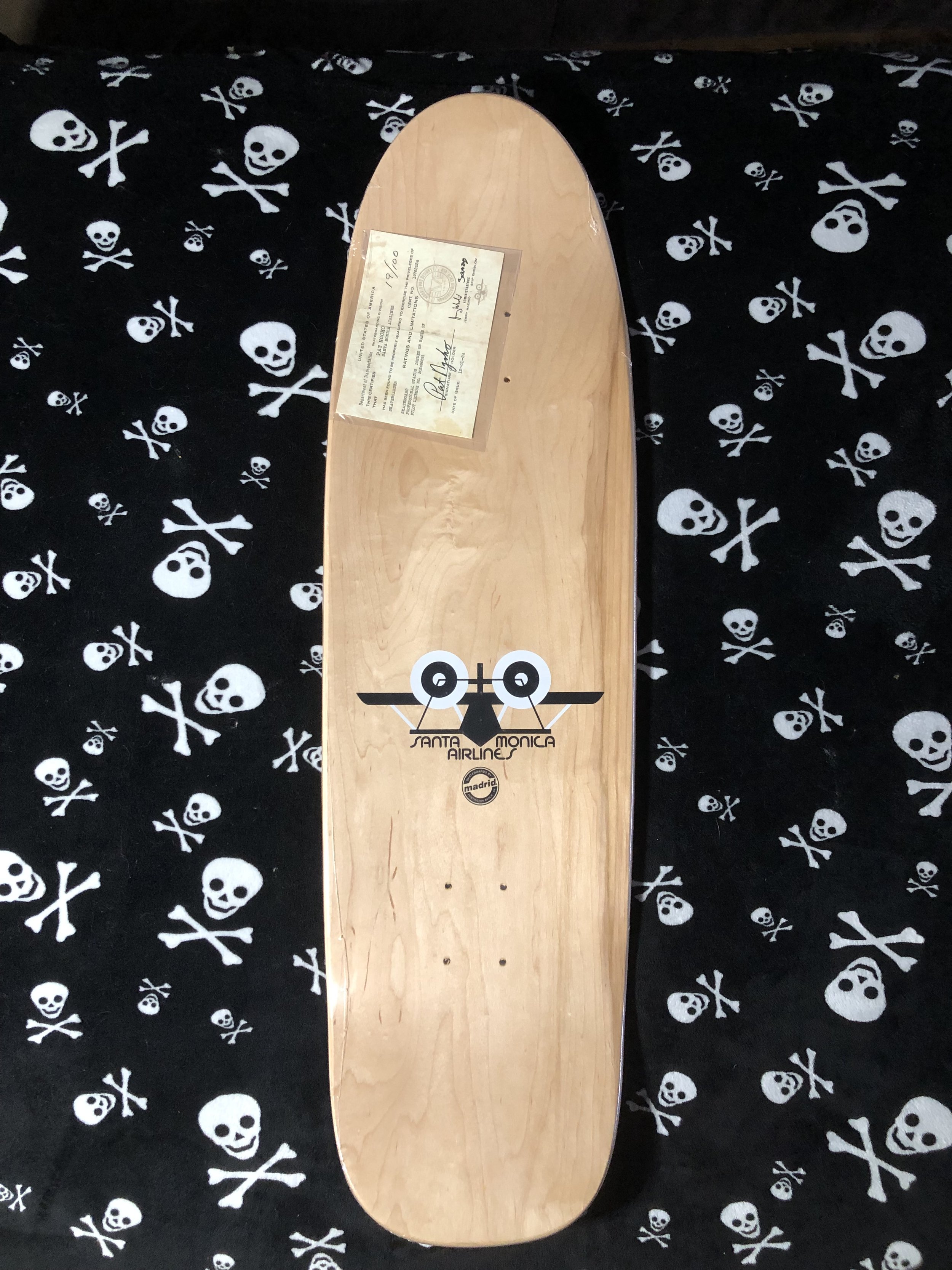 SMA X MADRID~ PAT NGOHO ORANGE STAIN SKATEBOARD DECK