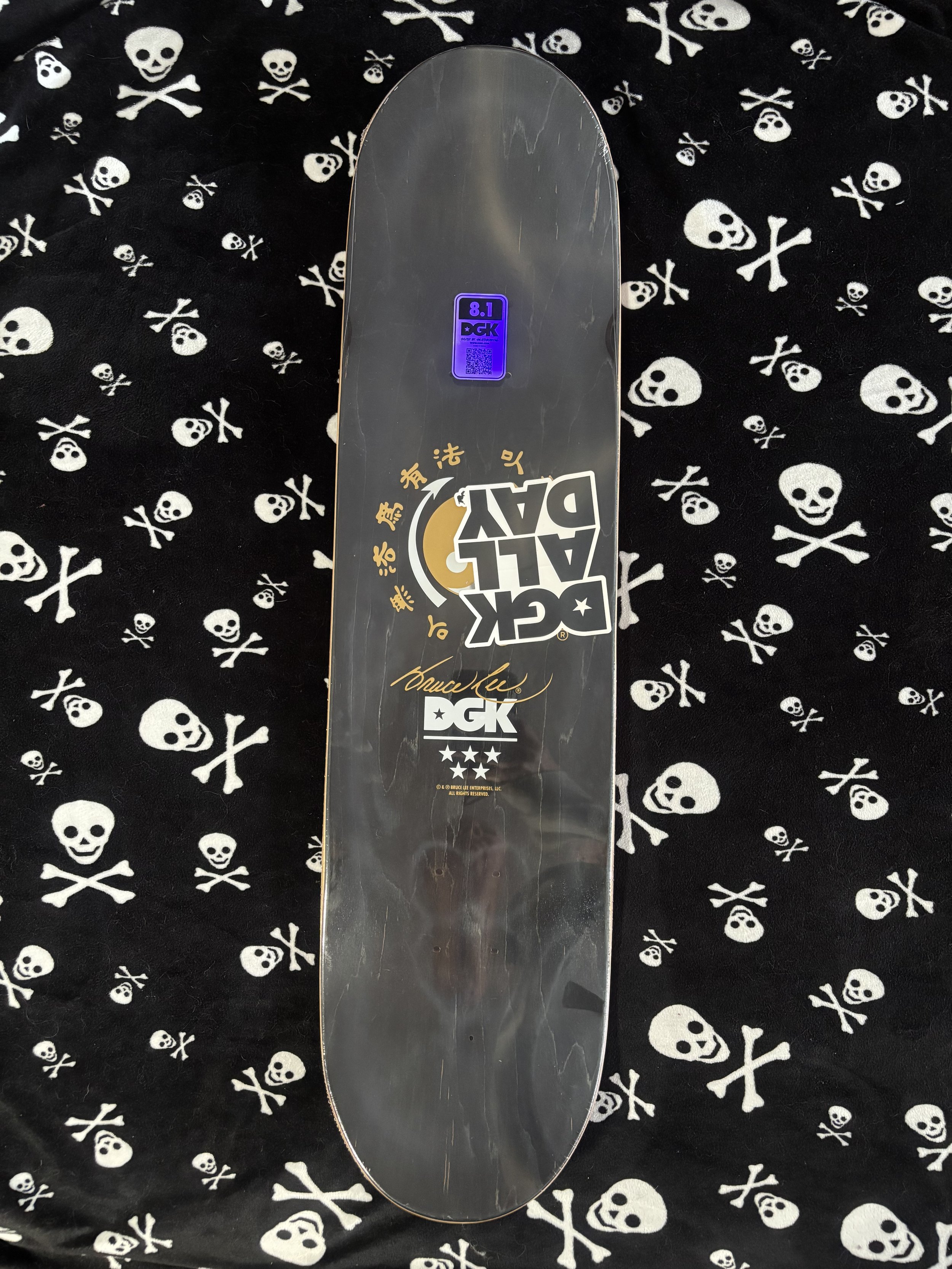 DGK~ X BRUCE LEE FURY  YELLOW SKATEBOARD DECK