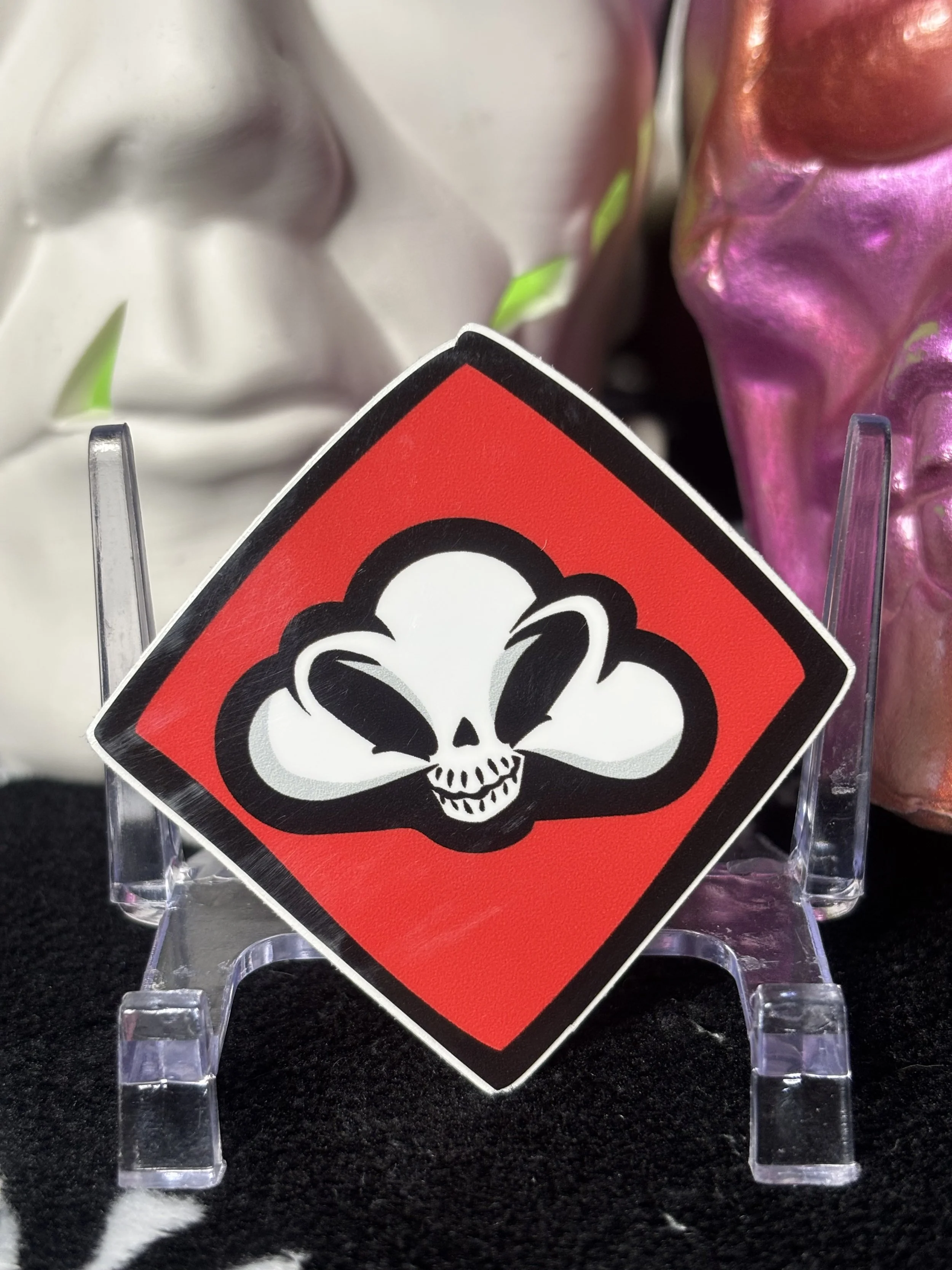 THANK YOU RED REAPER CLOUD 2.5 X2.5 " STICKER