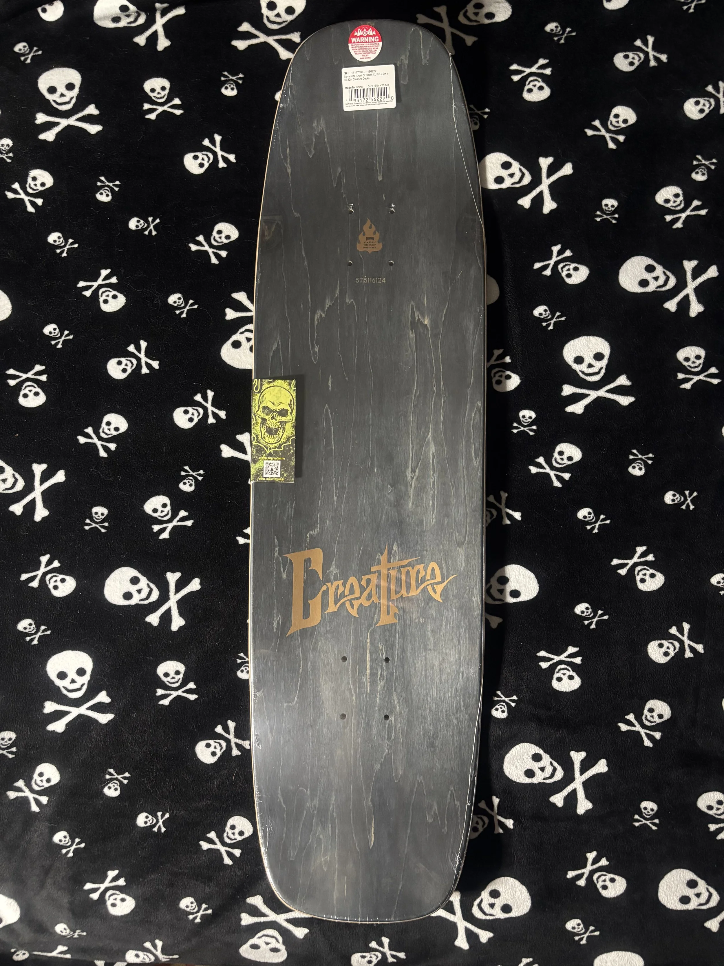 CREATURE~ NAVARRETTE ANGEL OF DEATH XL SKATEBOARD DECK