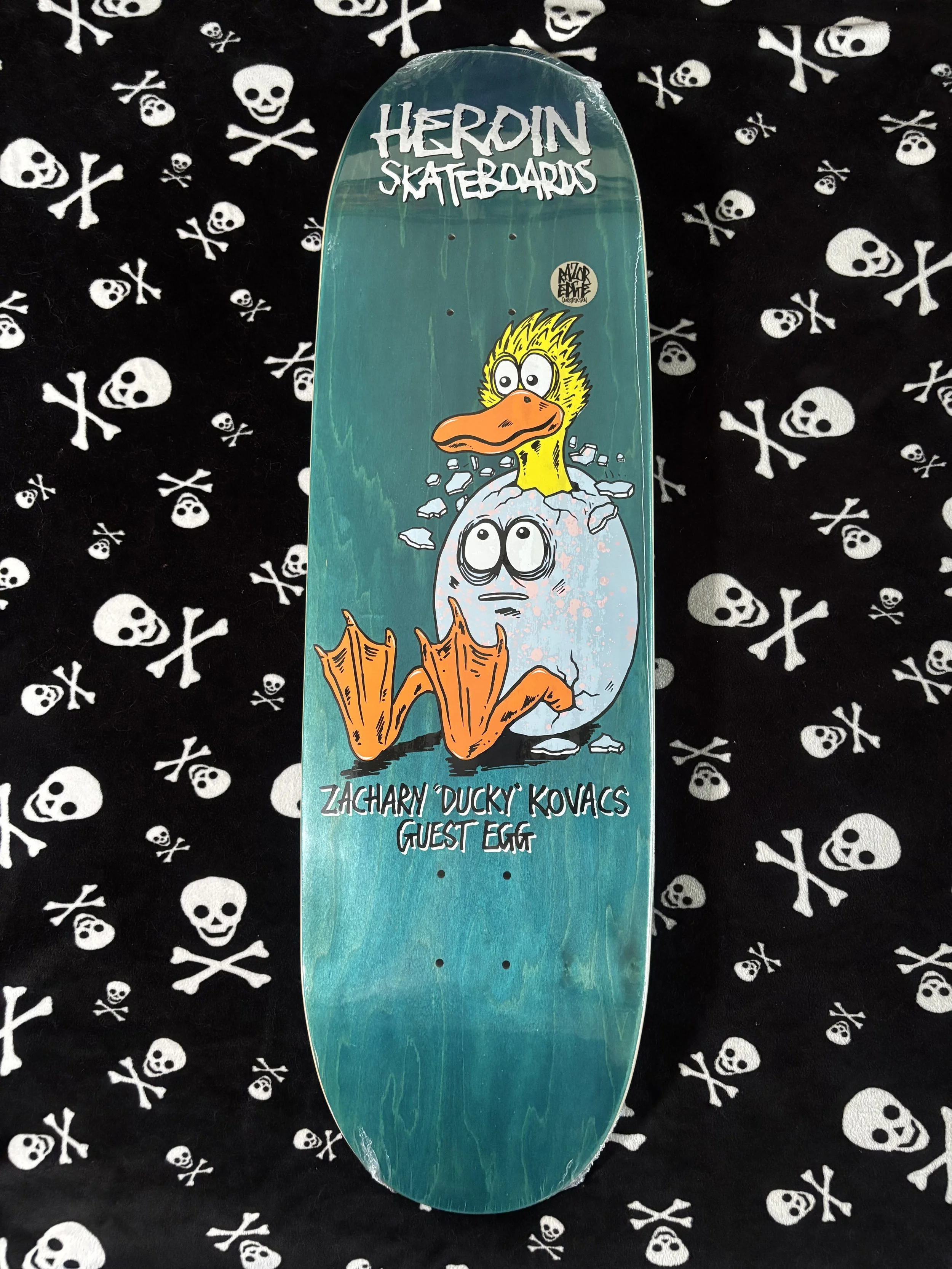 HEROIN~ ZACHARY "DUCKY" KOVACS GUEST MODEL SKATEBOARD DECK