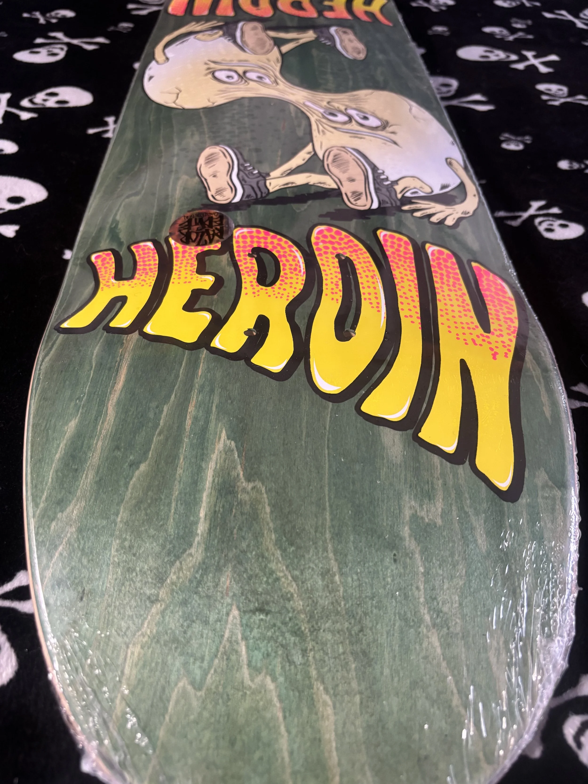 HEROIN~ TEAM MERGED EGG SHAPED SKATEBOARD DECK