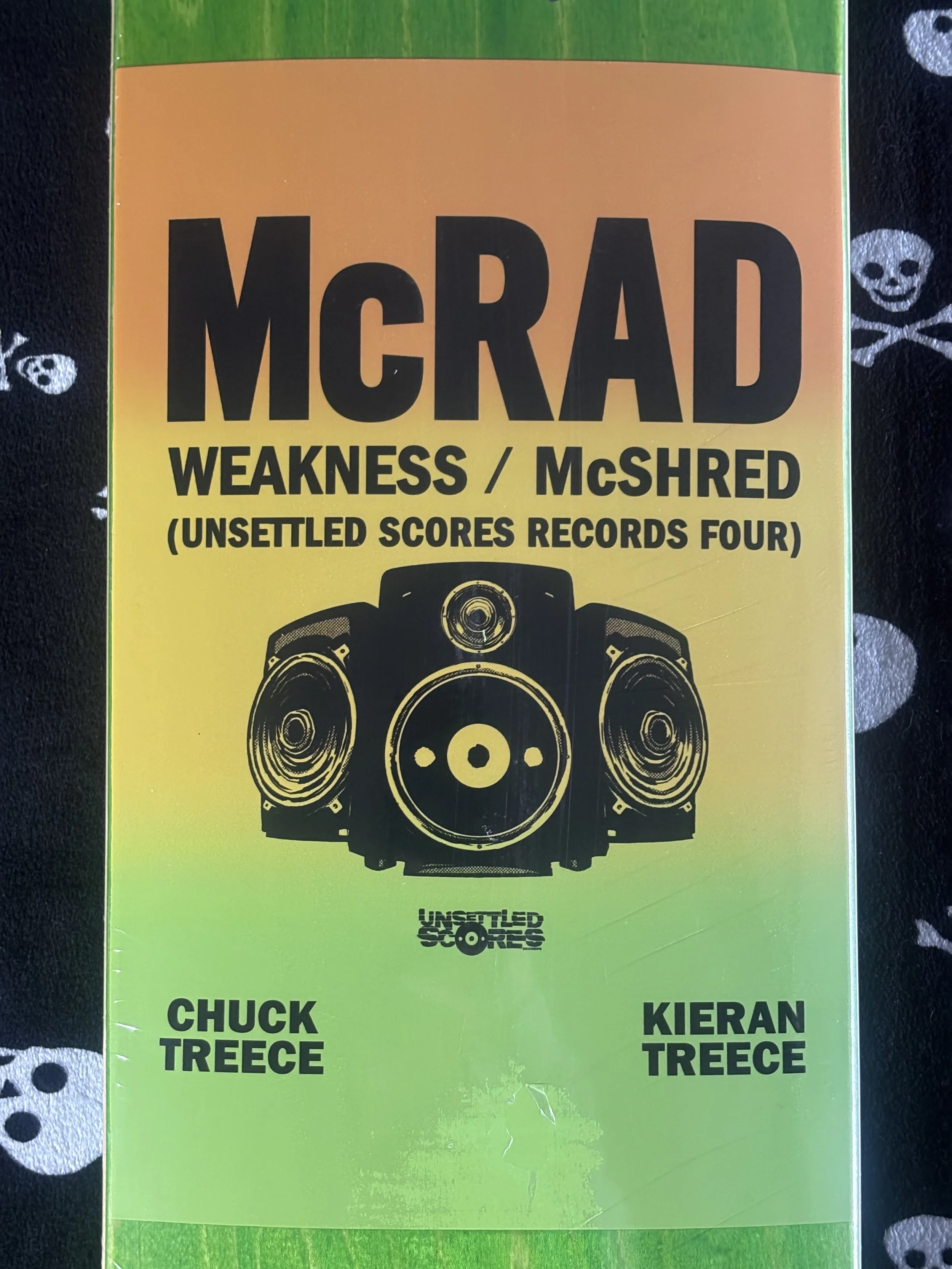 TECHNE~ CHUCK TREECE McRad COLLAB GREEN SKATEBOARD DECK