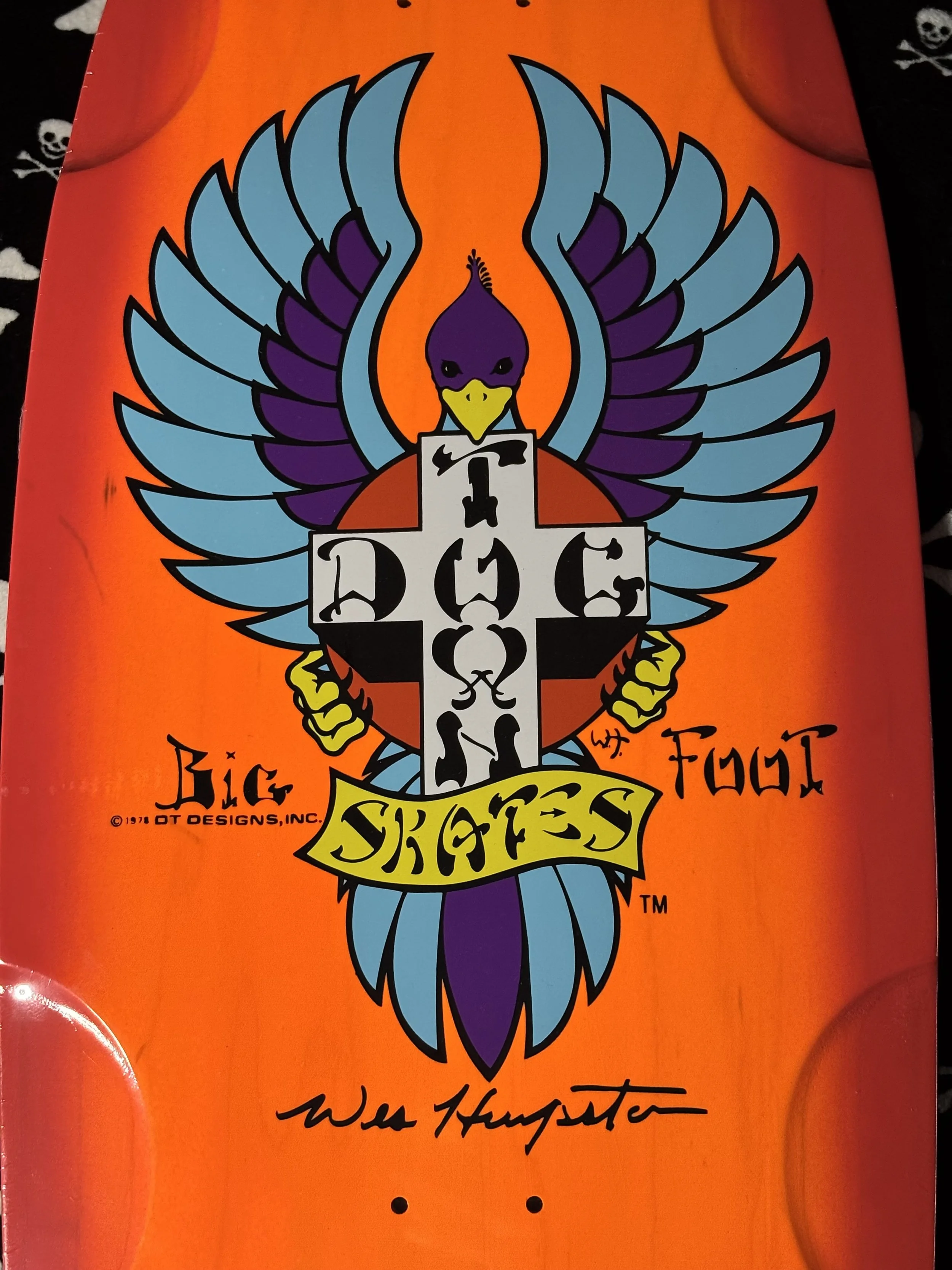 DOGTOWN~ BIGFOOT OG 70's CLASSIC RED FADE SKATEBOARD DECK