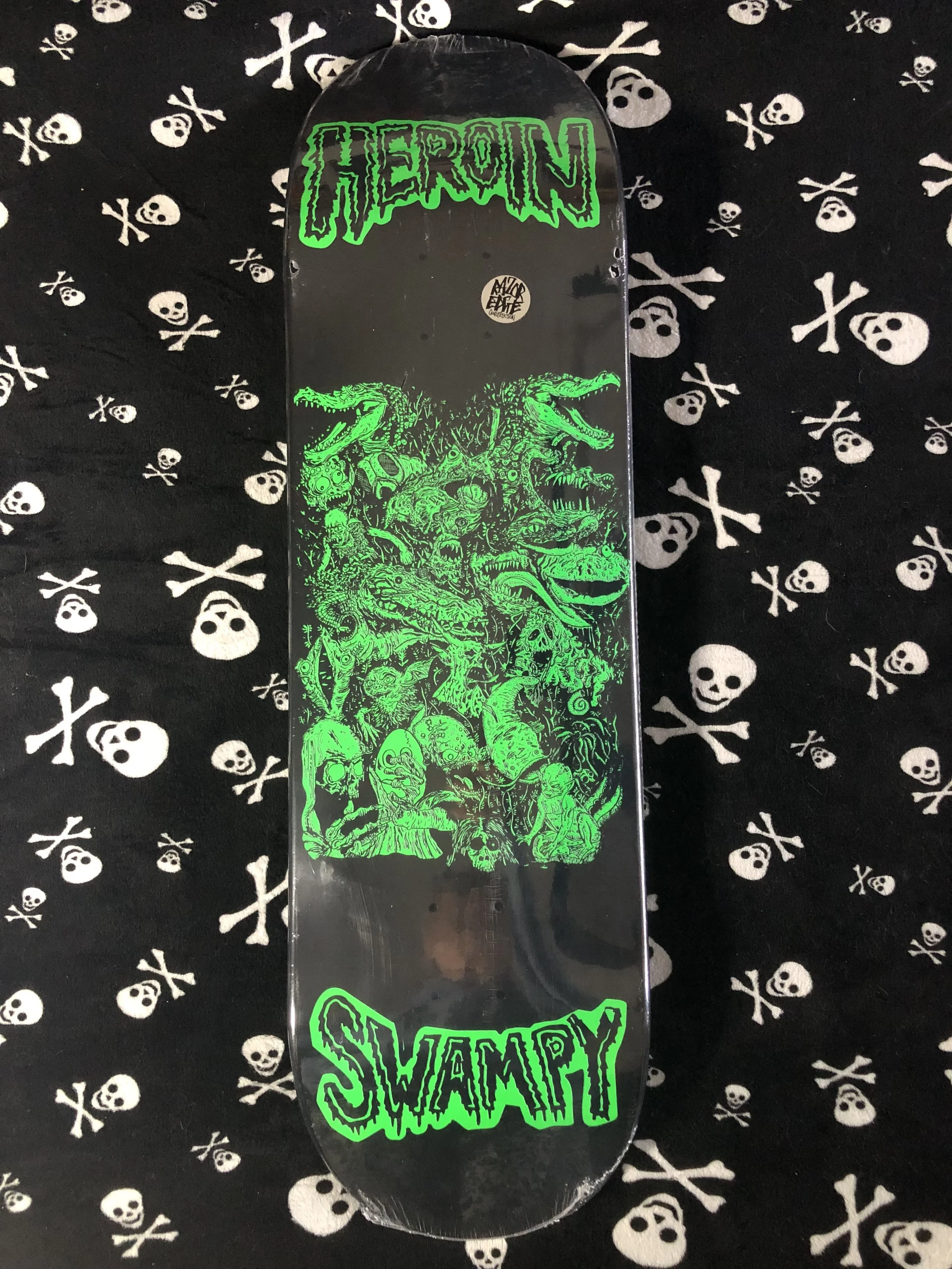 HEROIN~ SWAMPY ALLEGORY OF FEAR SKATEBOARD DECK