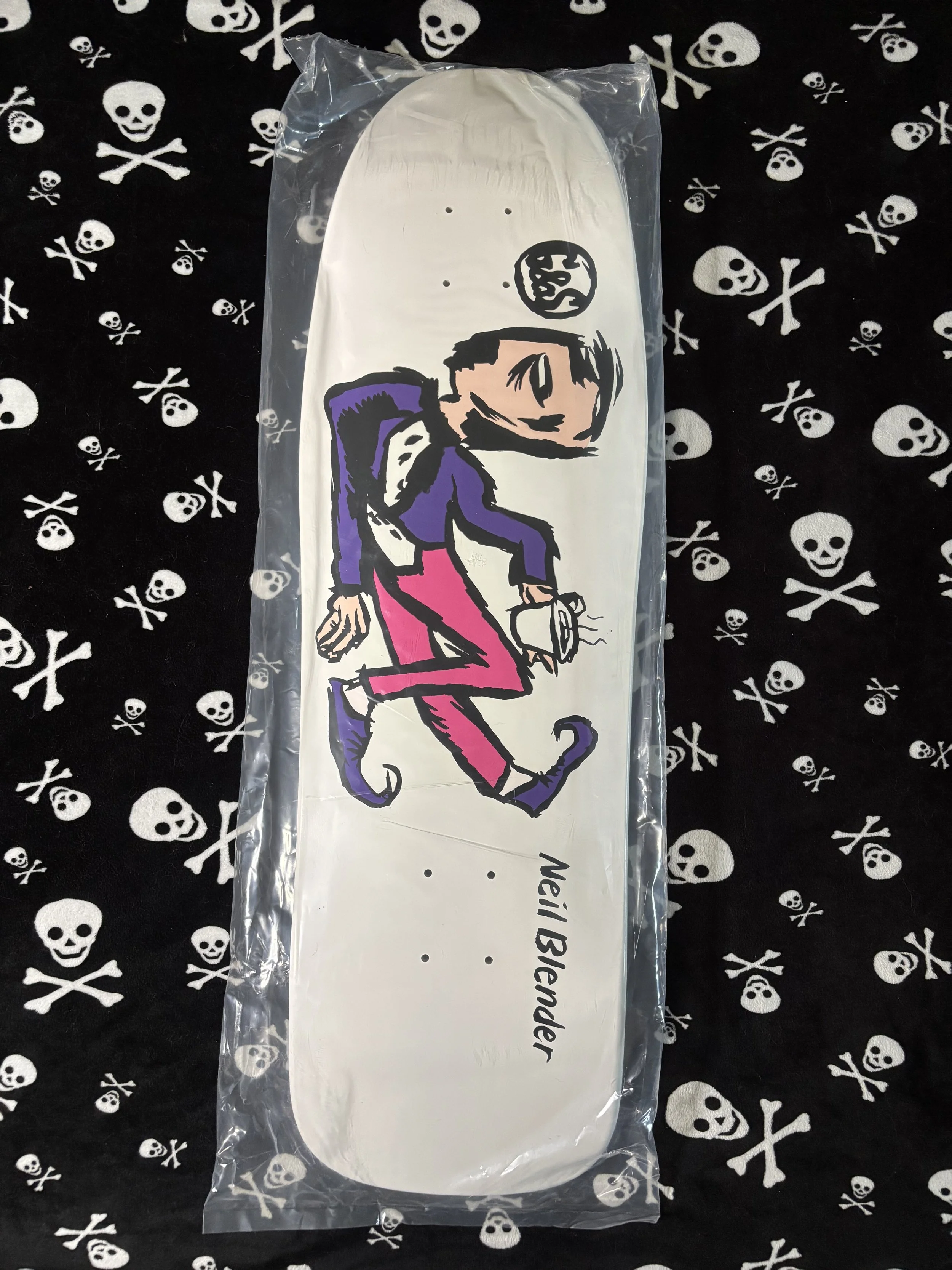G & S~ NIEL BLENDER COFFEE BREAK MODIFIED 80'S SHAPE SKATEBOARD DECK