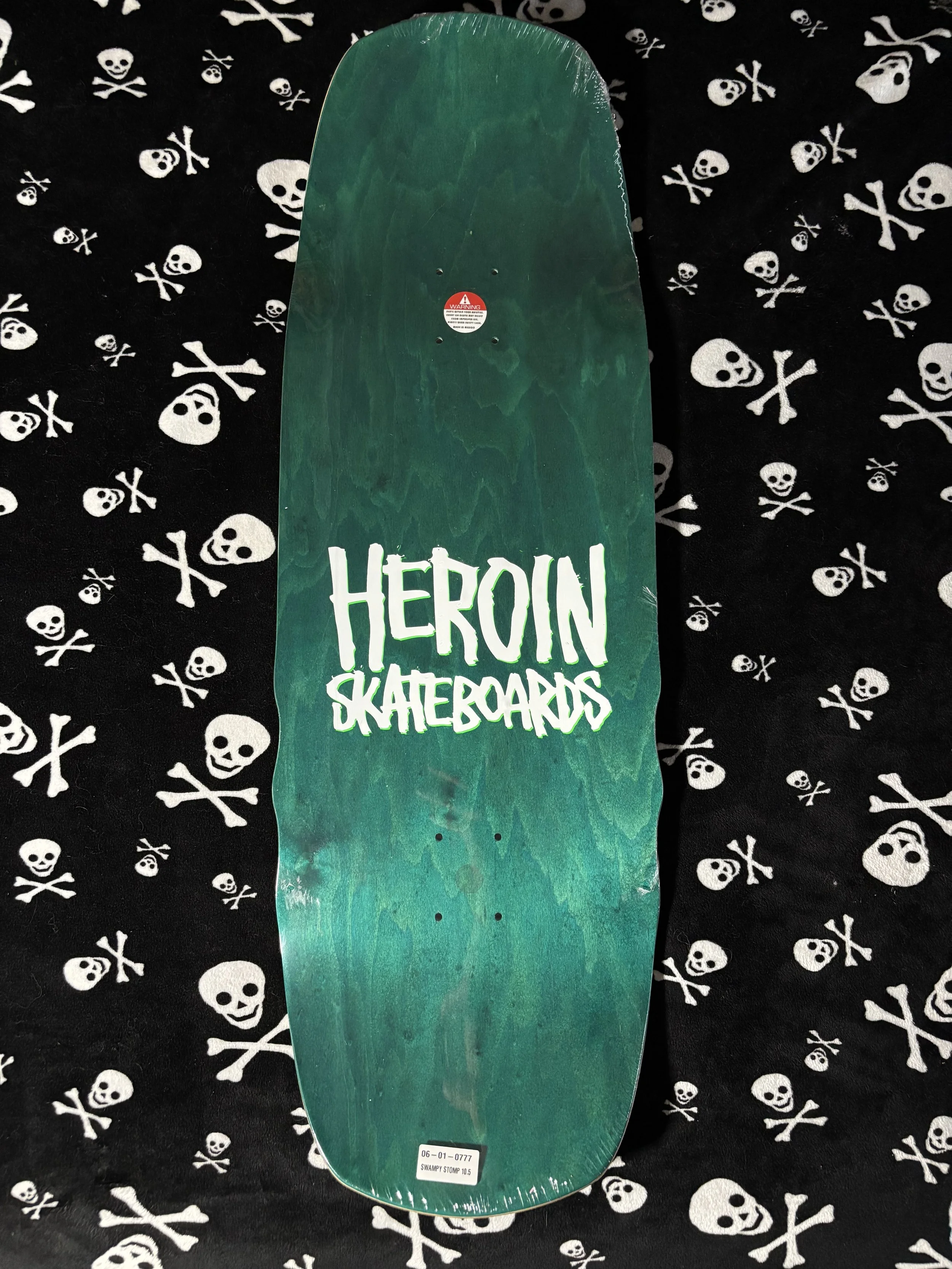 HEROIN~ SWAMPY STOMP SKATEBPOAD DECK