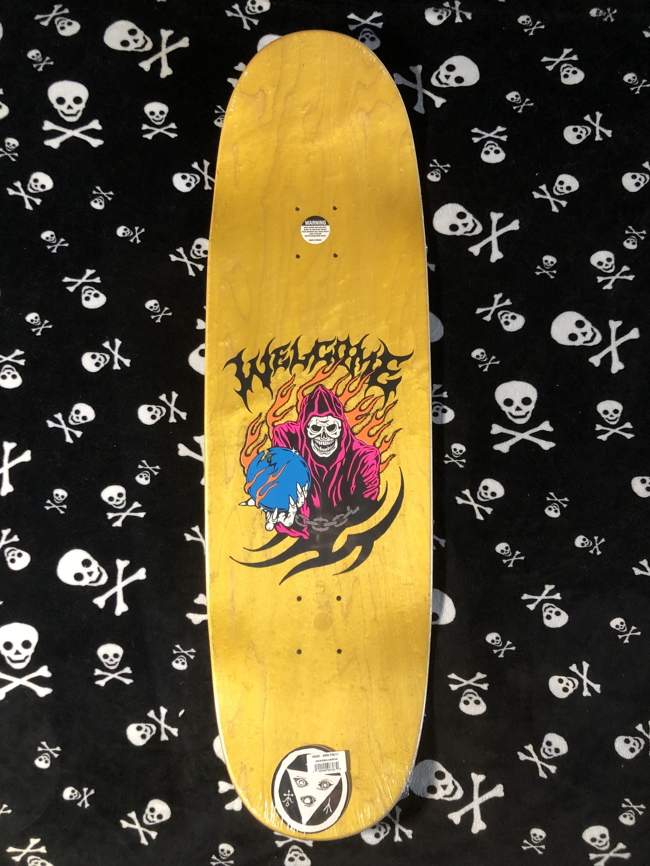 WELCOME~ WONDER ON BOLINE 2.0 LIGHT BROWN SKATEBOARD DECK
