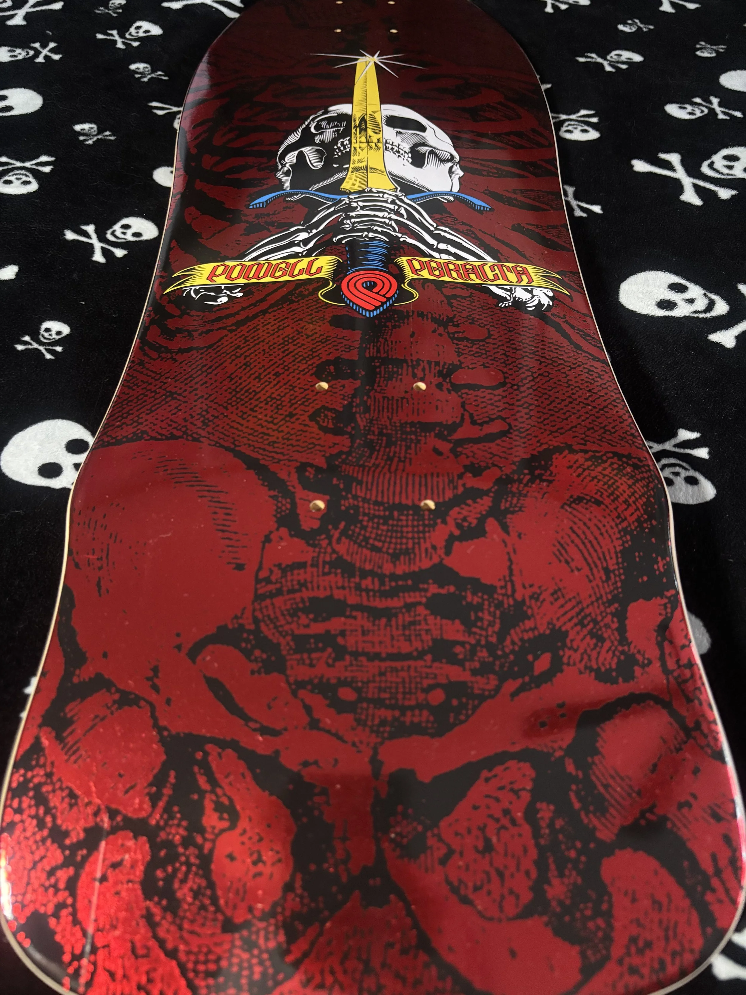 POWELL PERALTA~ OG SAS GEEGAH RED FOIL SKATEBOARD DECK