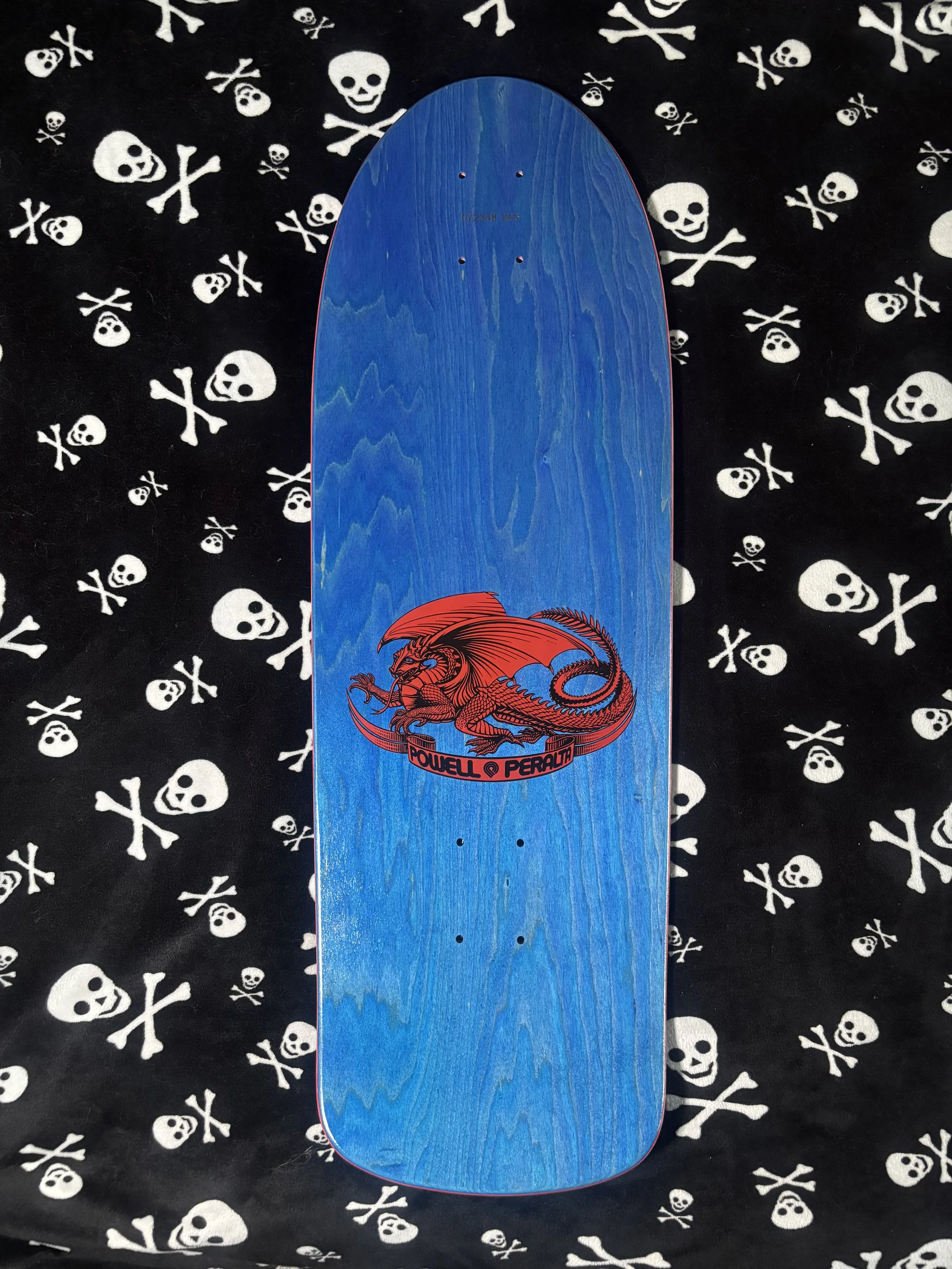 POWELL PERALTA~ OG RIPPER CHECKER BLUE VENEER SKATEBOARD DECK