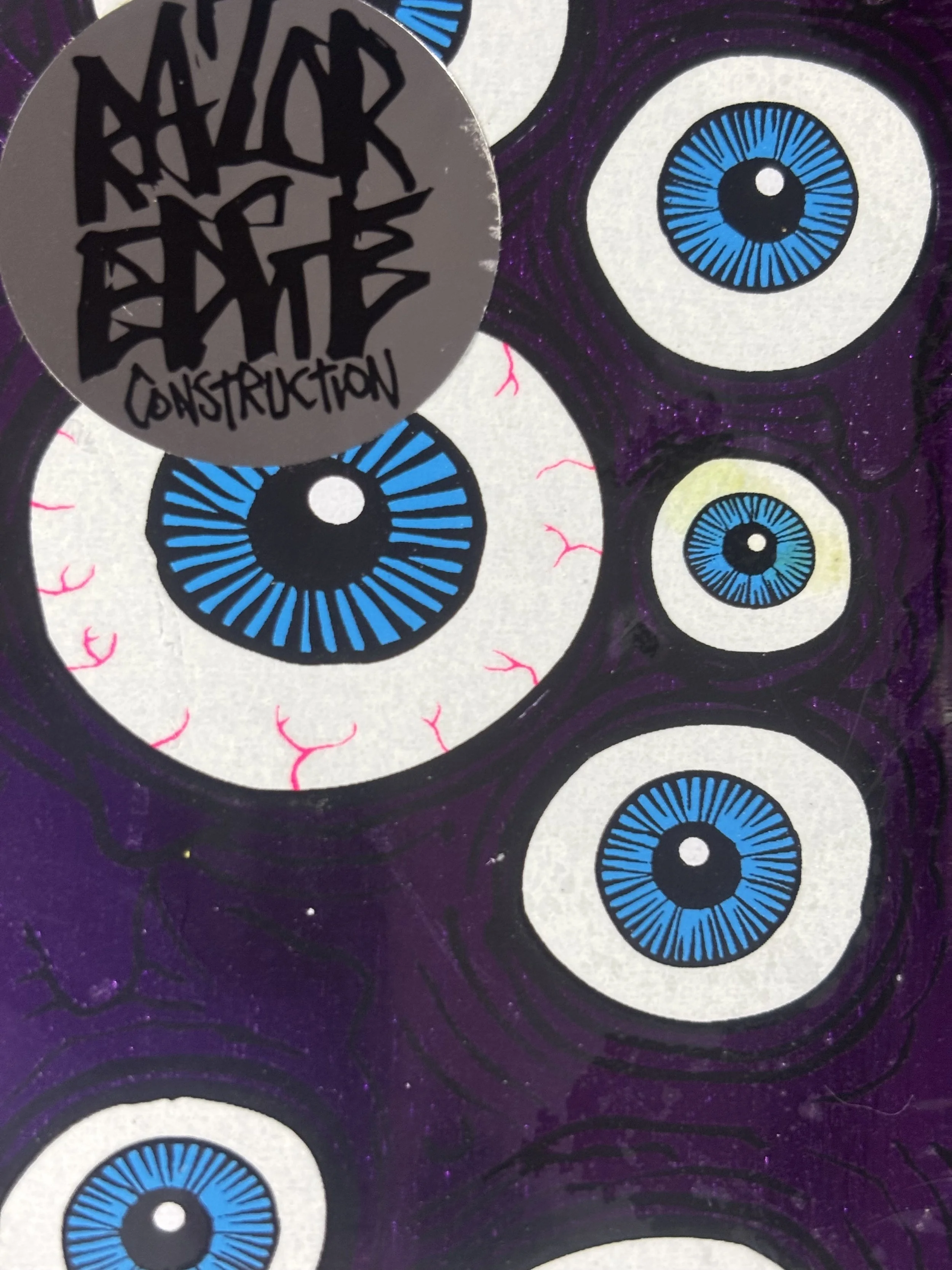 HEROIN~  DALTON DERN EYES SHAPED SKATEBOARD DECK