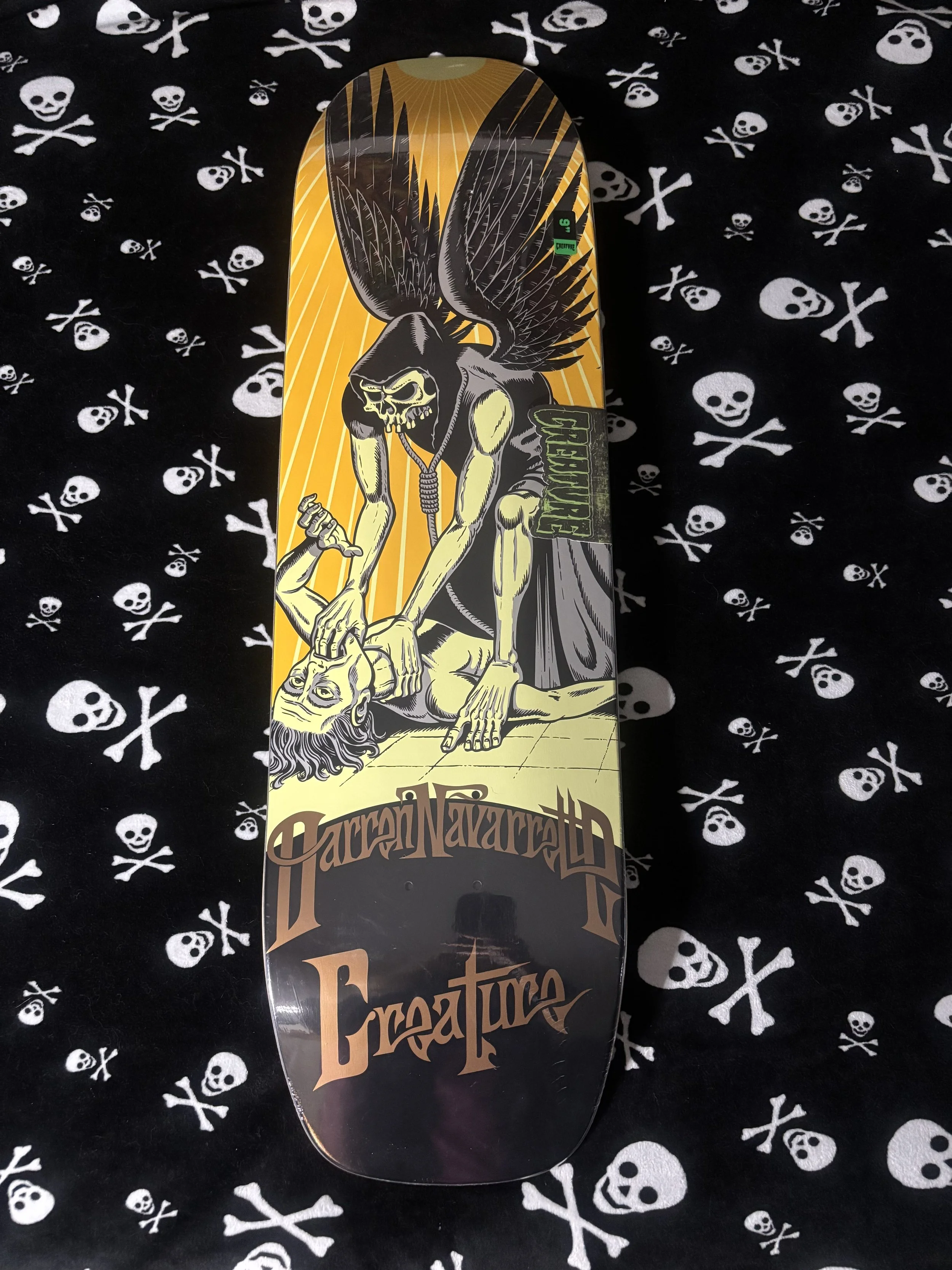 CREATURE~ NAVARRETTE ANGEL OF DEATH XL SKATEBOARD DECK