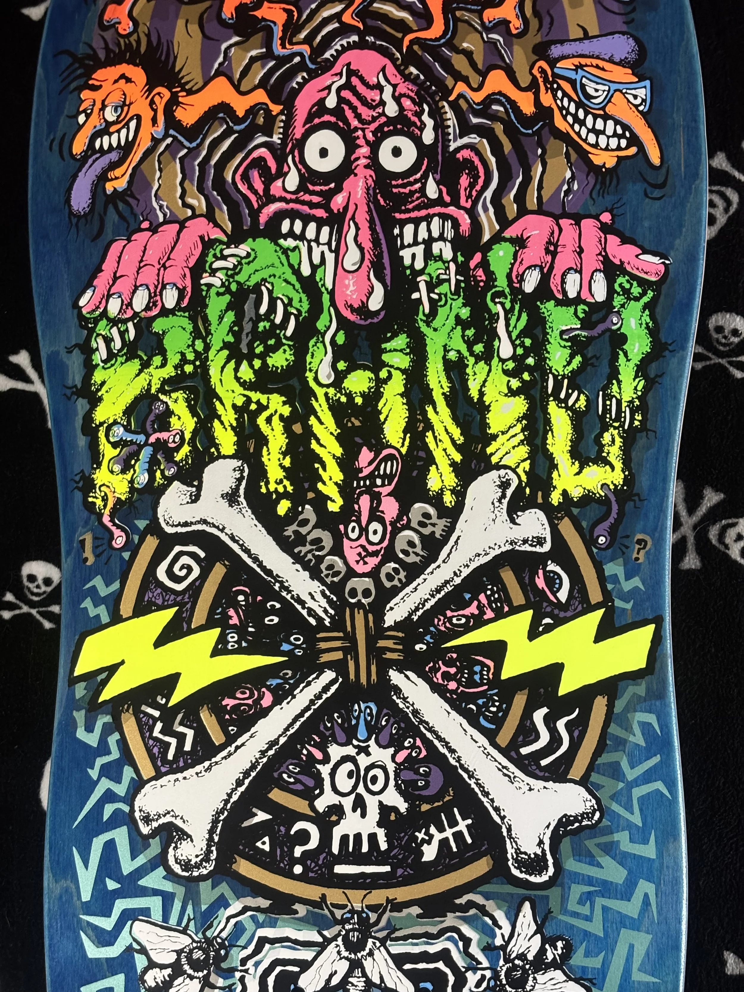 BRAND-X~ X-DREAM BLUE STAIN SKATEBOARD DECK