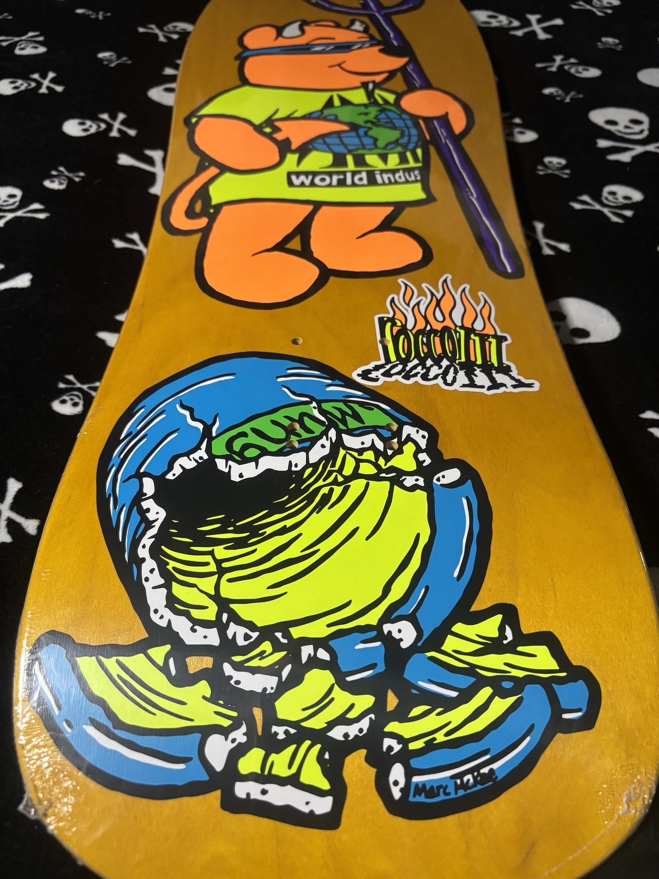 WORLD INDUSTRIES~ STEVE ROCCO III OLD SCHOOL SKATEBOARD DECK