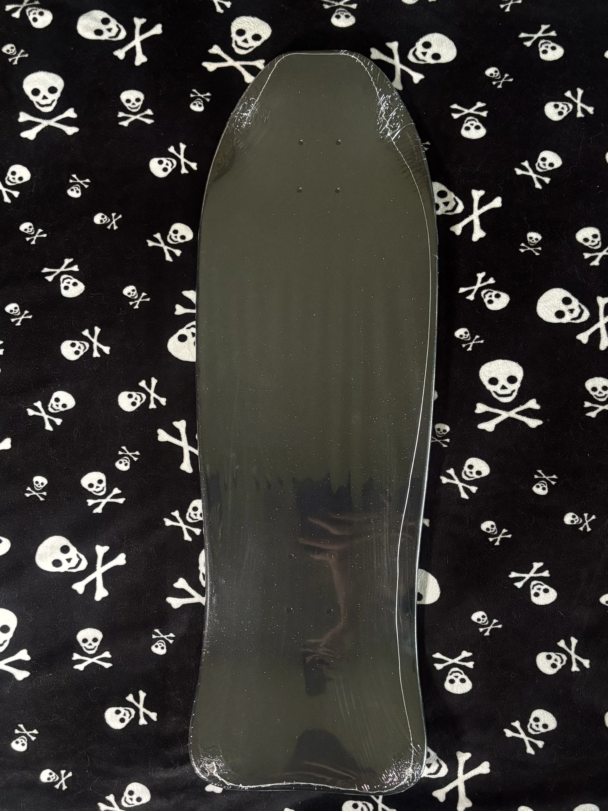OZZY X DOGTOWN ONE TIME SUPER LIMITED EDITION GUN METAL FLAKE-FULL BLACK DIP SKATEBOARD DECK