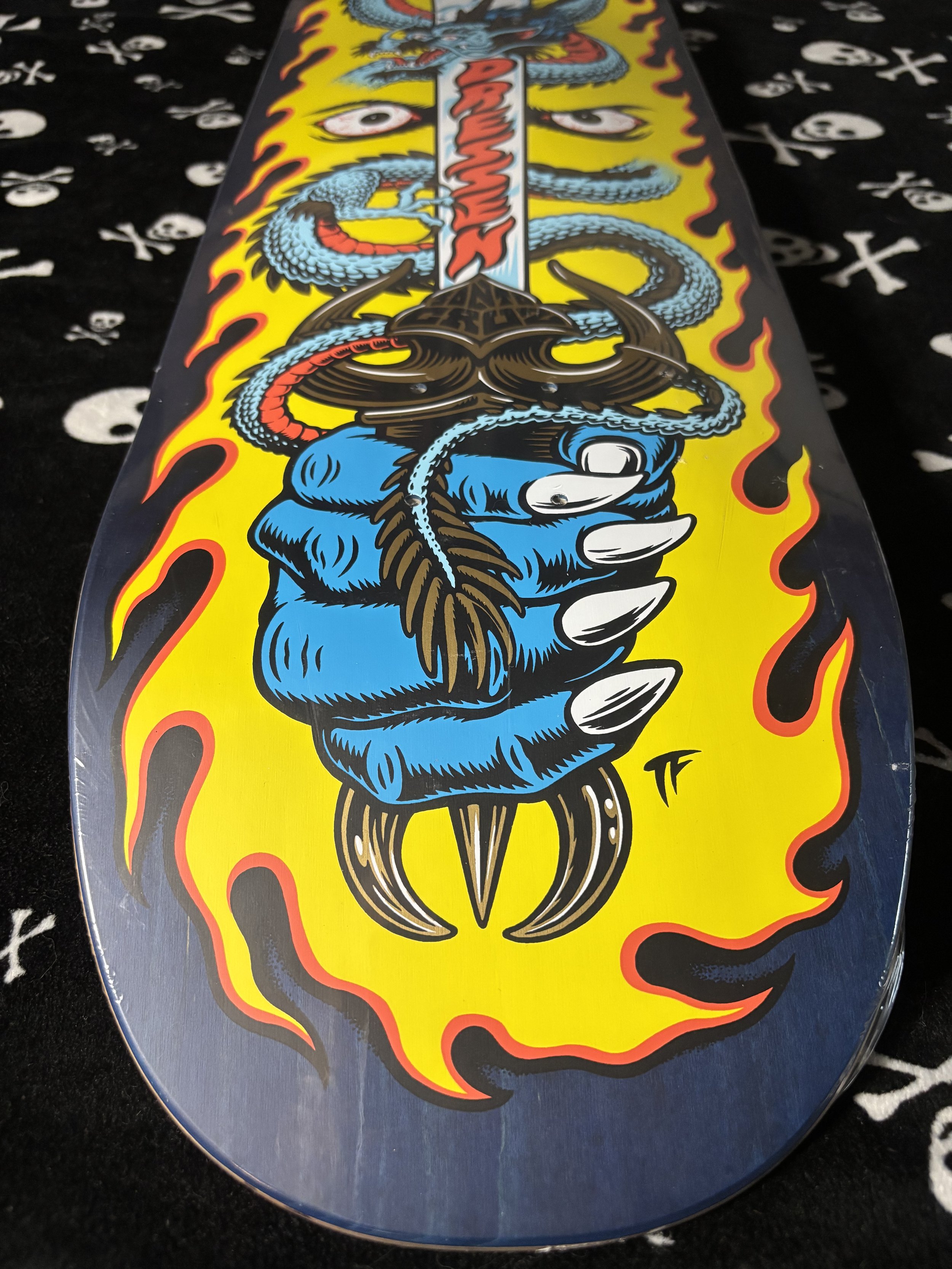 SANTA CRUZ~ DRESSEN SWORD PRO SHAPED SKATEBOARD DECK