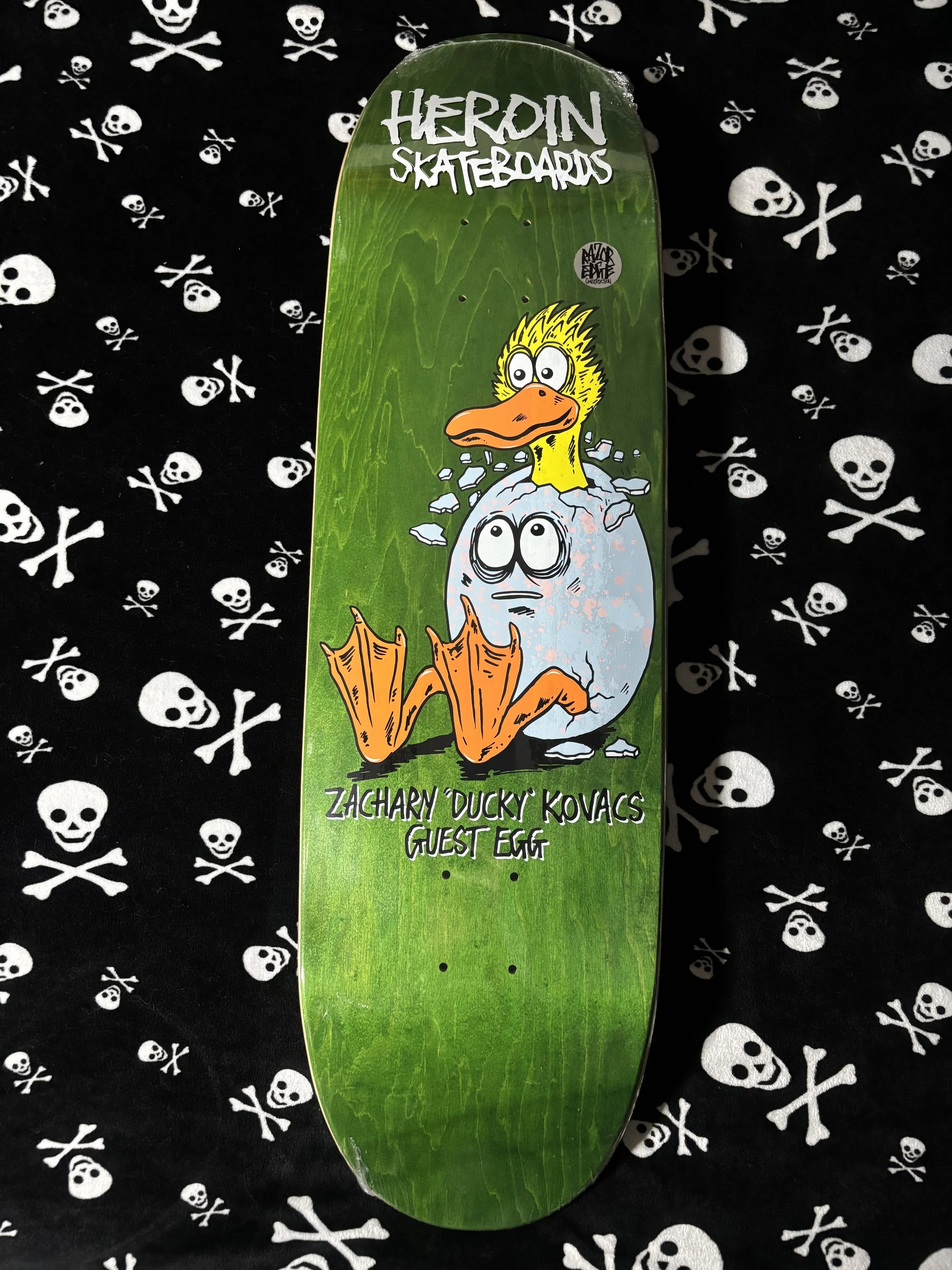 HEROIN~ ZACHARY "DUCKY" KOVACS GUEST MODEL SKATEBOARD DECK