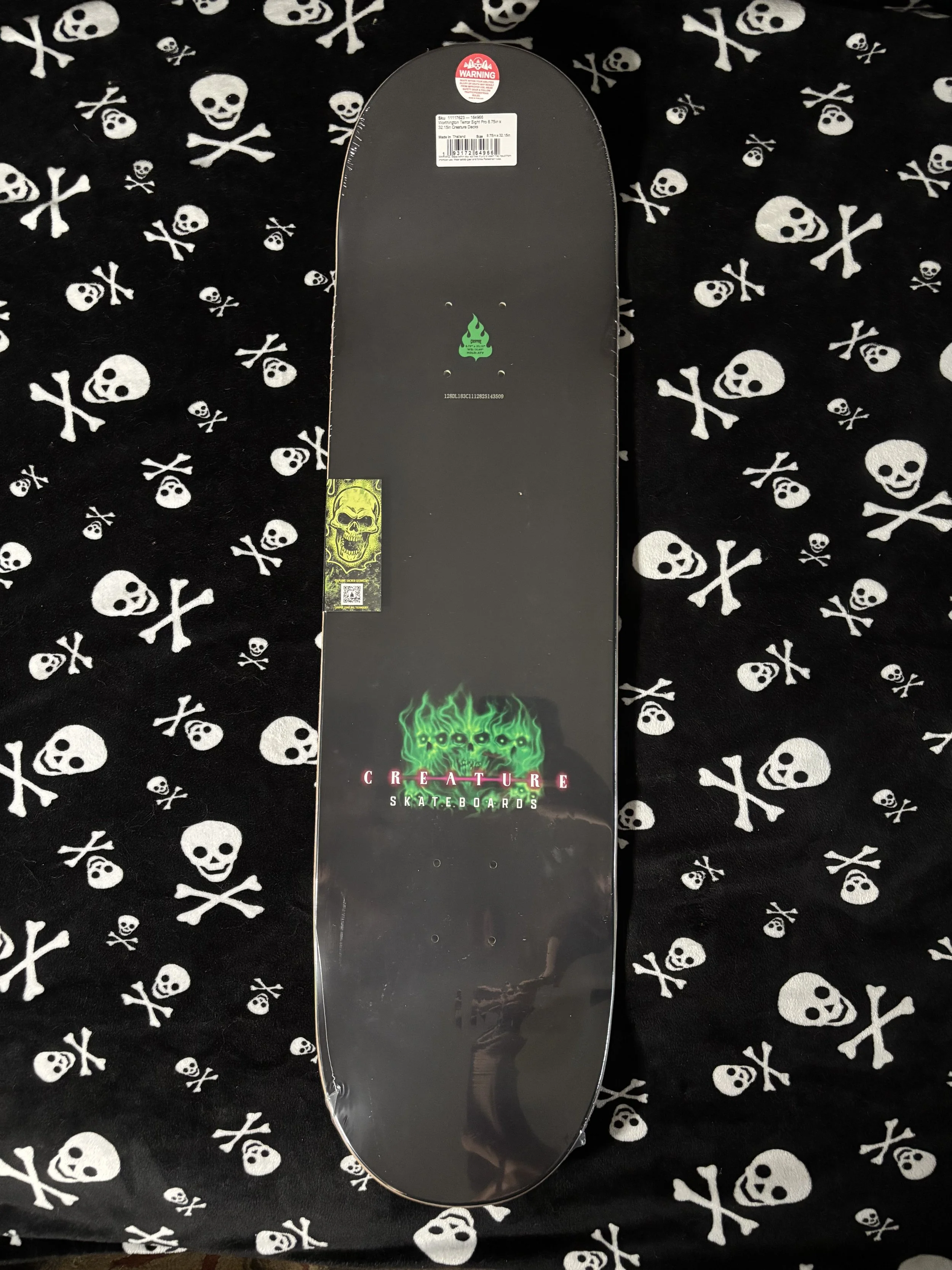 CREATURE~ WORTHINGTON TERROR SIGHT PRO SKATEBOARD DECK