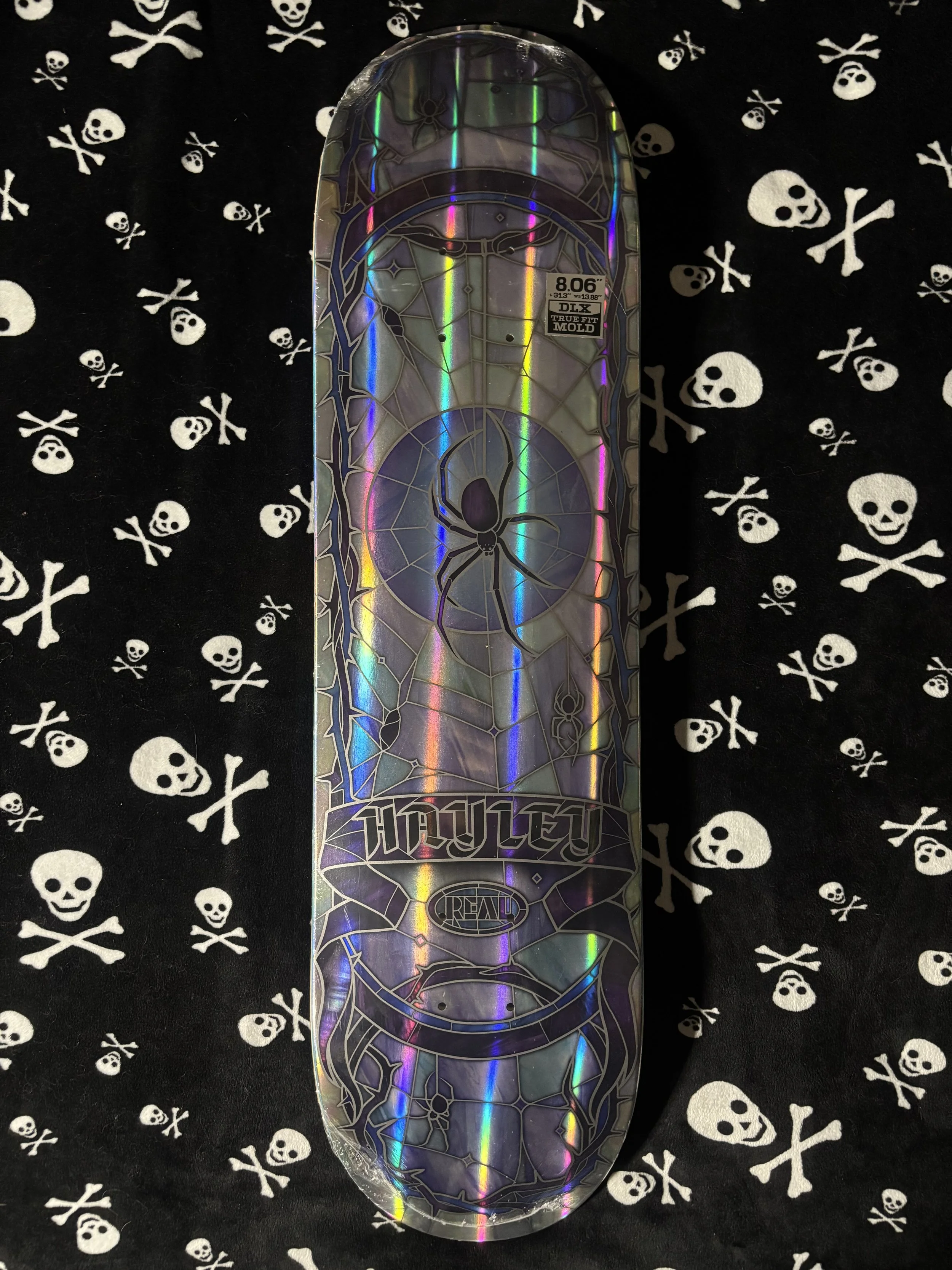REAL~ WILSON RAINBOW HOLO CATHERDRAL SKATEBOARD DECK