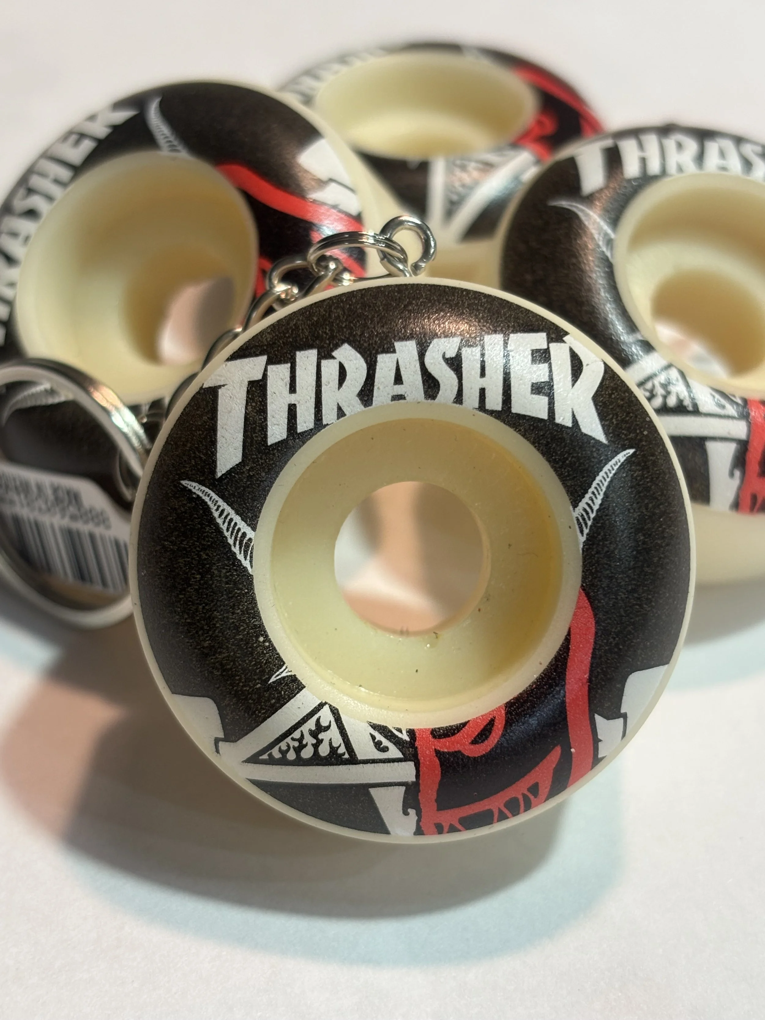 SPITFIRE X THRASHER LOGO KEYCHAIN
