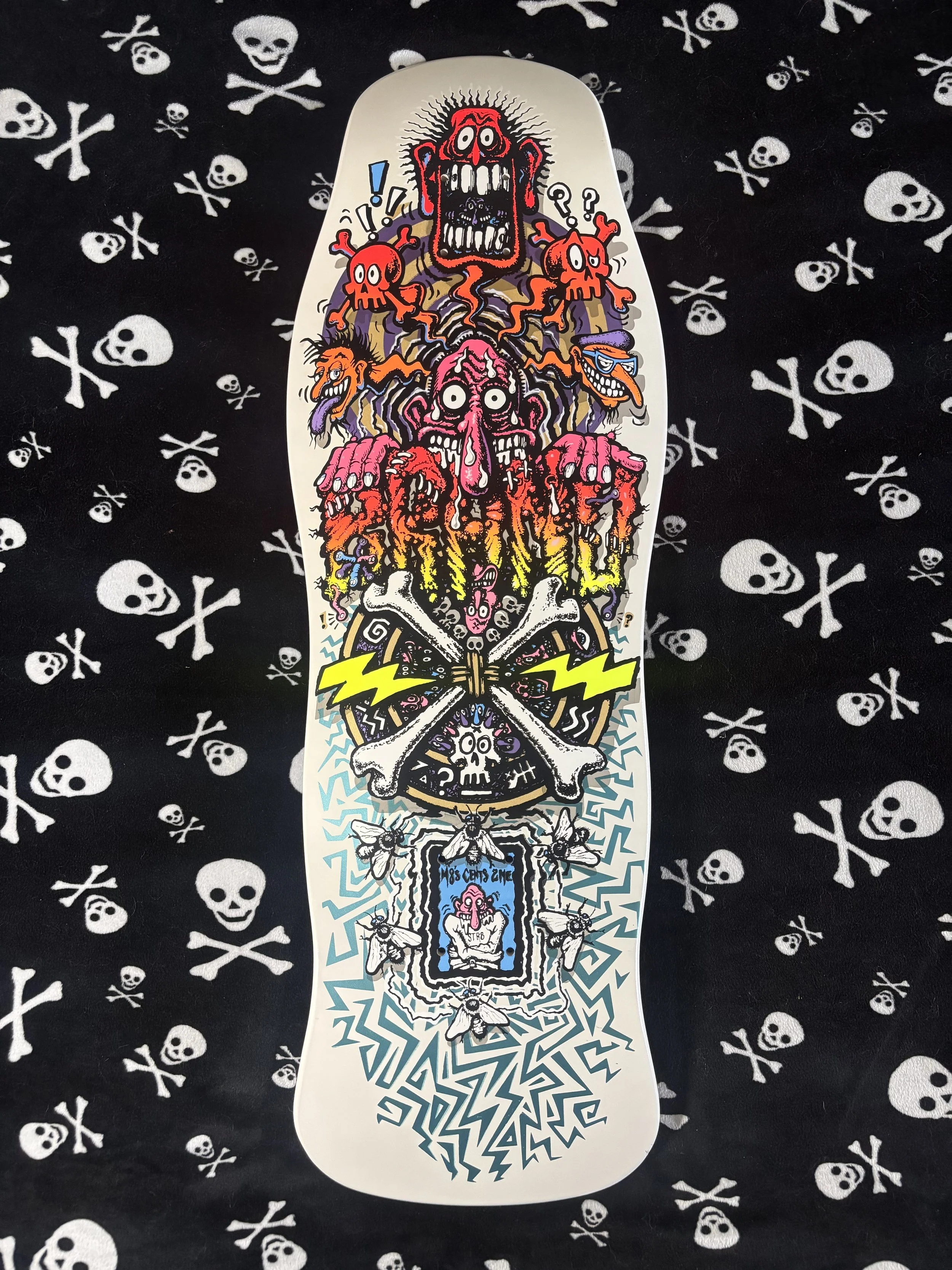 BRAND-X~ X-DREAM WHITE SKATEBOARD DECK
