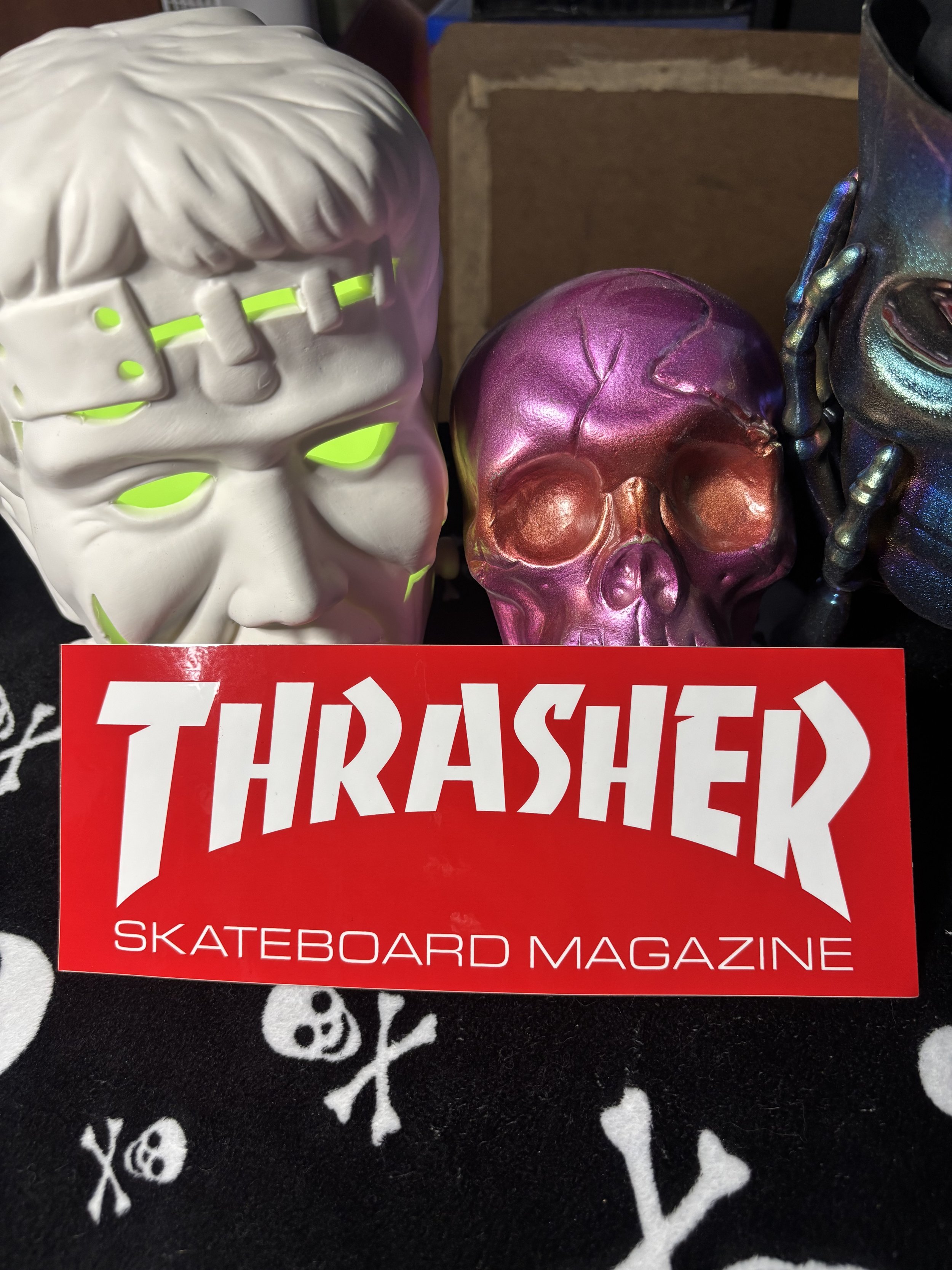 THRASHER MAG RED LOGO SUPER 4x10 DECAL STICKER