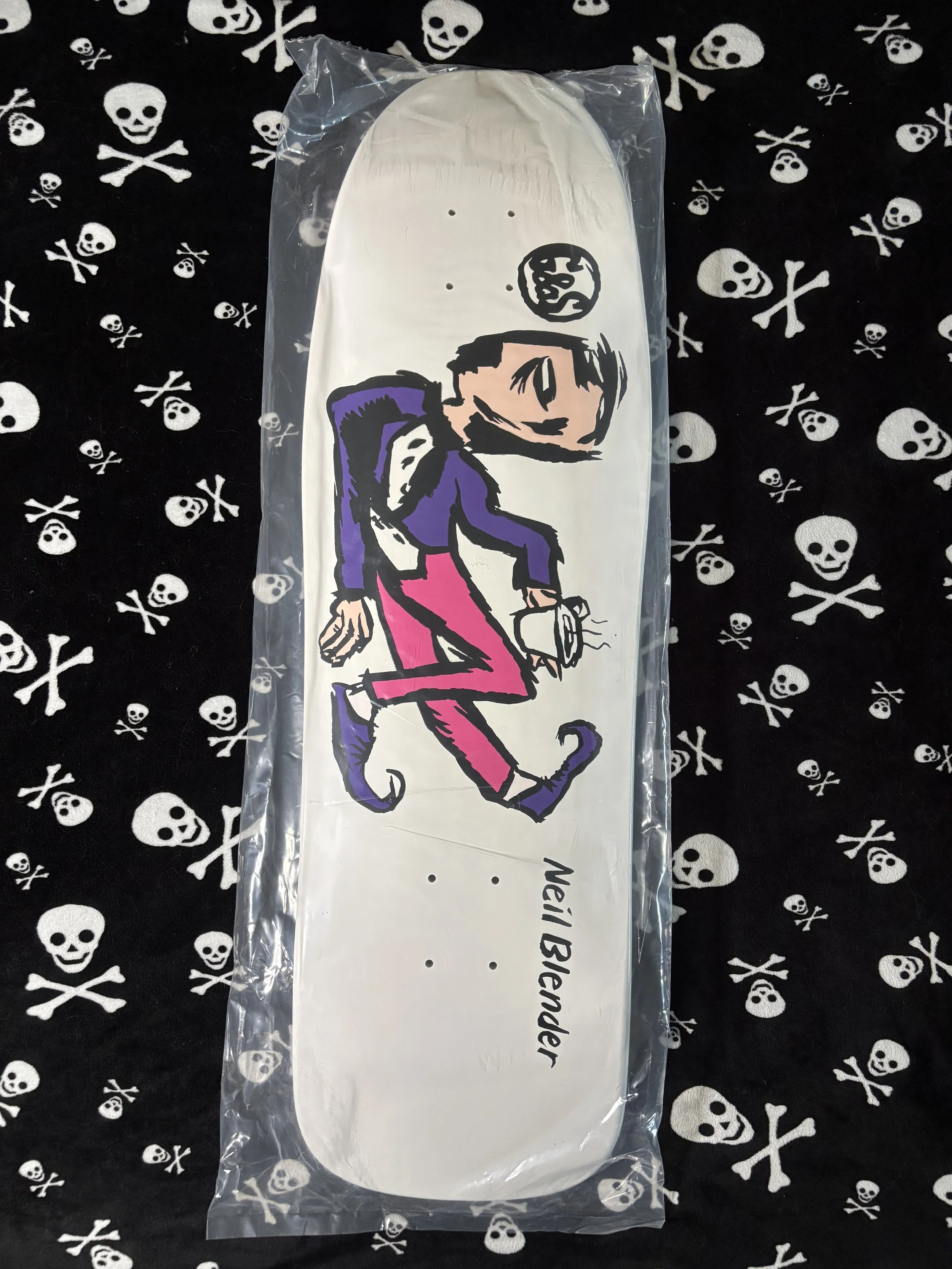 G & S~ NIEL BLENDER COFFEE BREAK MODIFIED 80'S SHAPE SKATEBOARD DECK