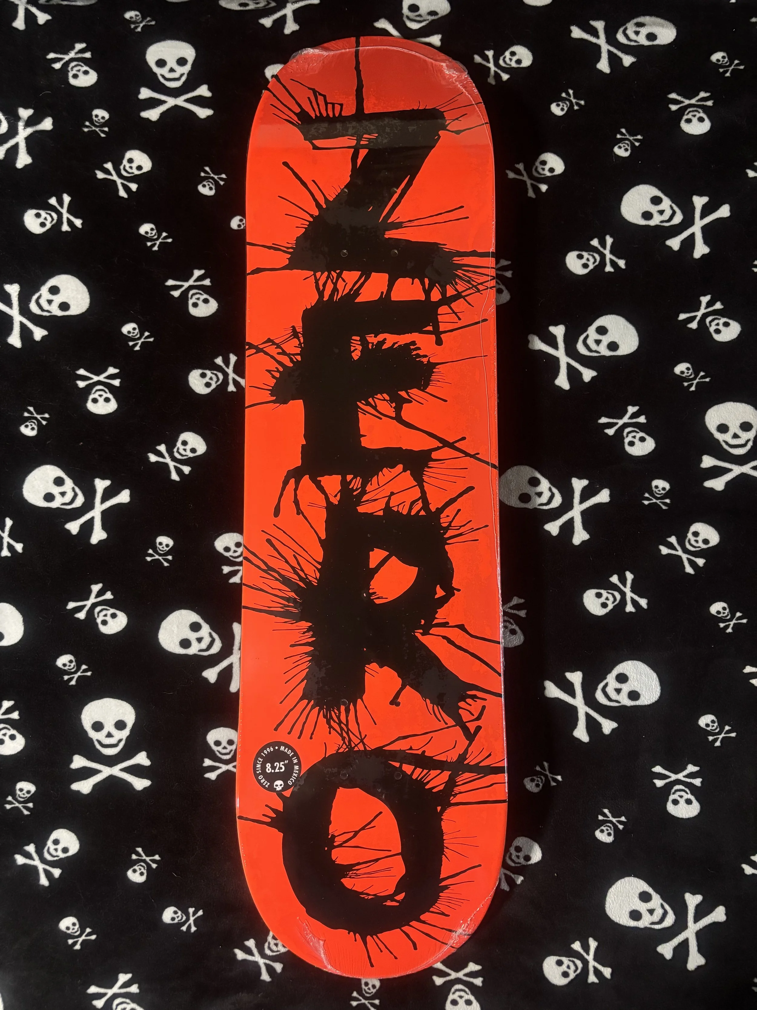 ZERO~ DISORDER 30 YEAR REISSUE BLACK DIP / ORANGE SKATEBOARD DECK