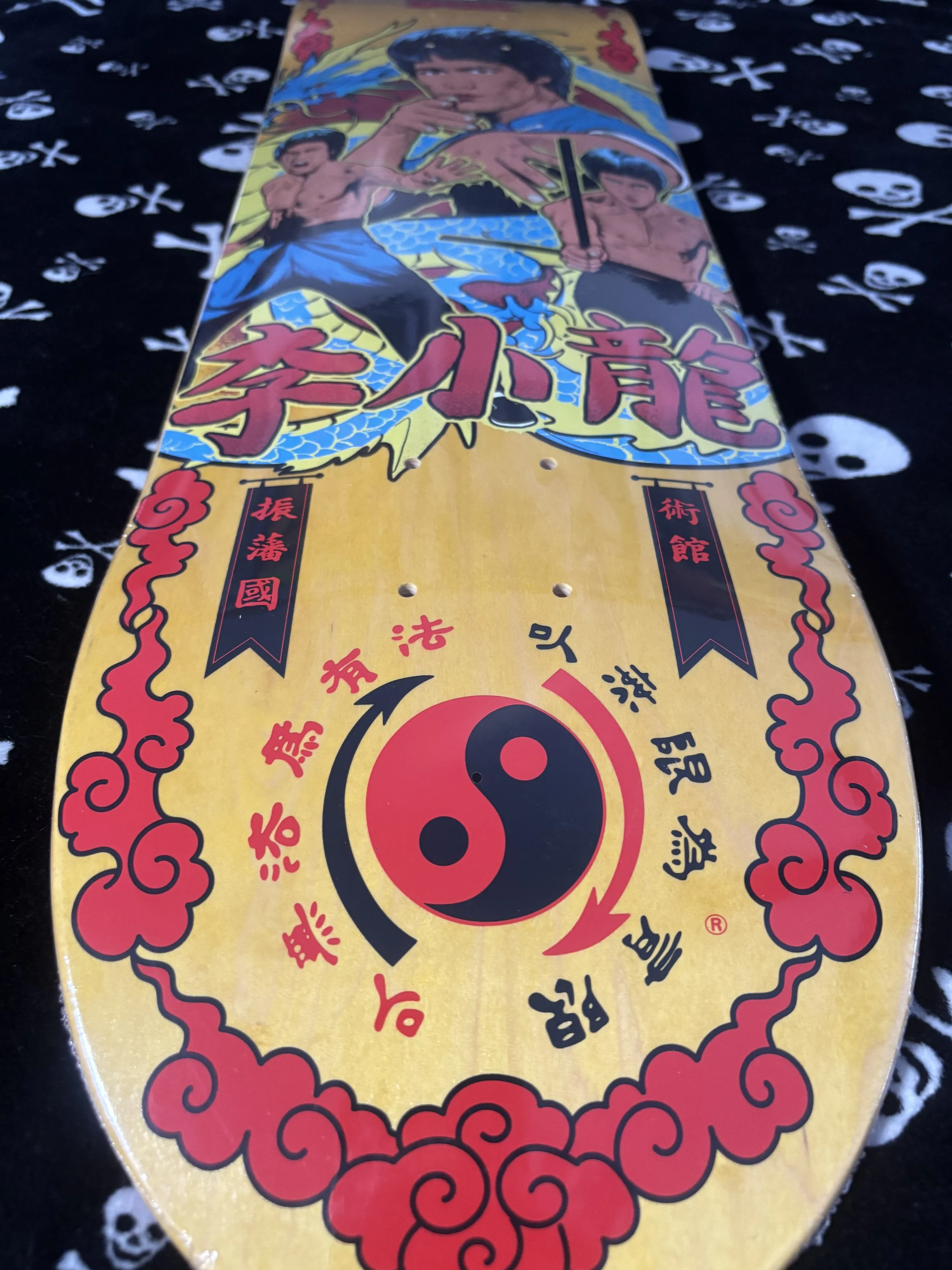 DGK~ X BRUCE LEE FURY  YELLOW SKATEBOARD DECK