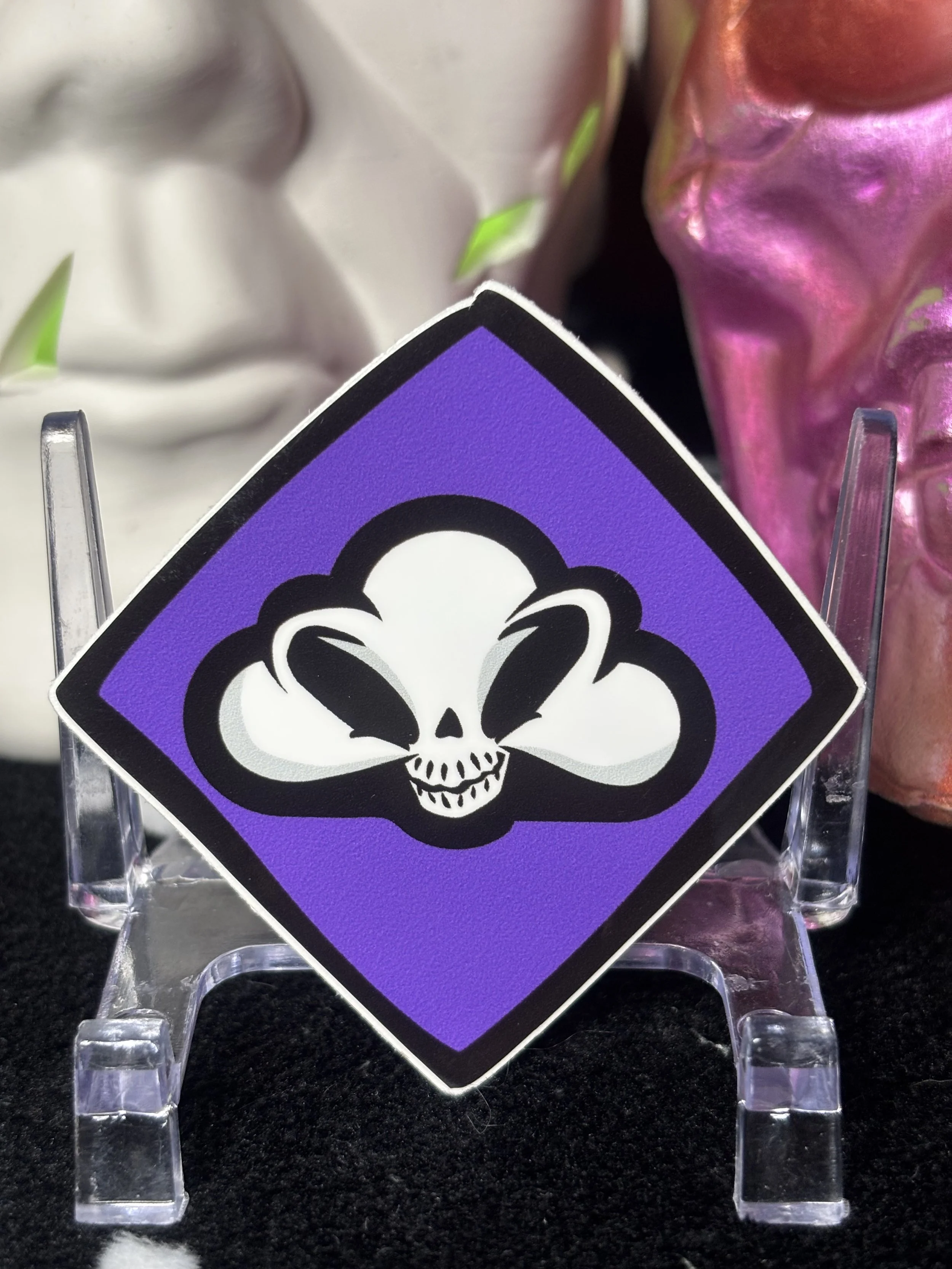 THANK YOU PURPLE REAPER CLOUD 2.5 X2.5 " STICKER