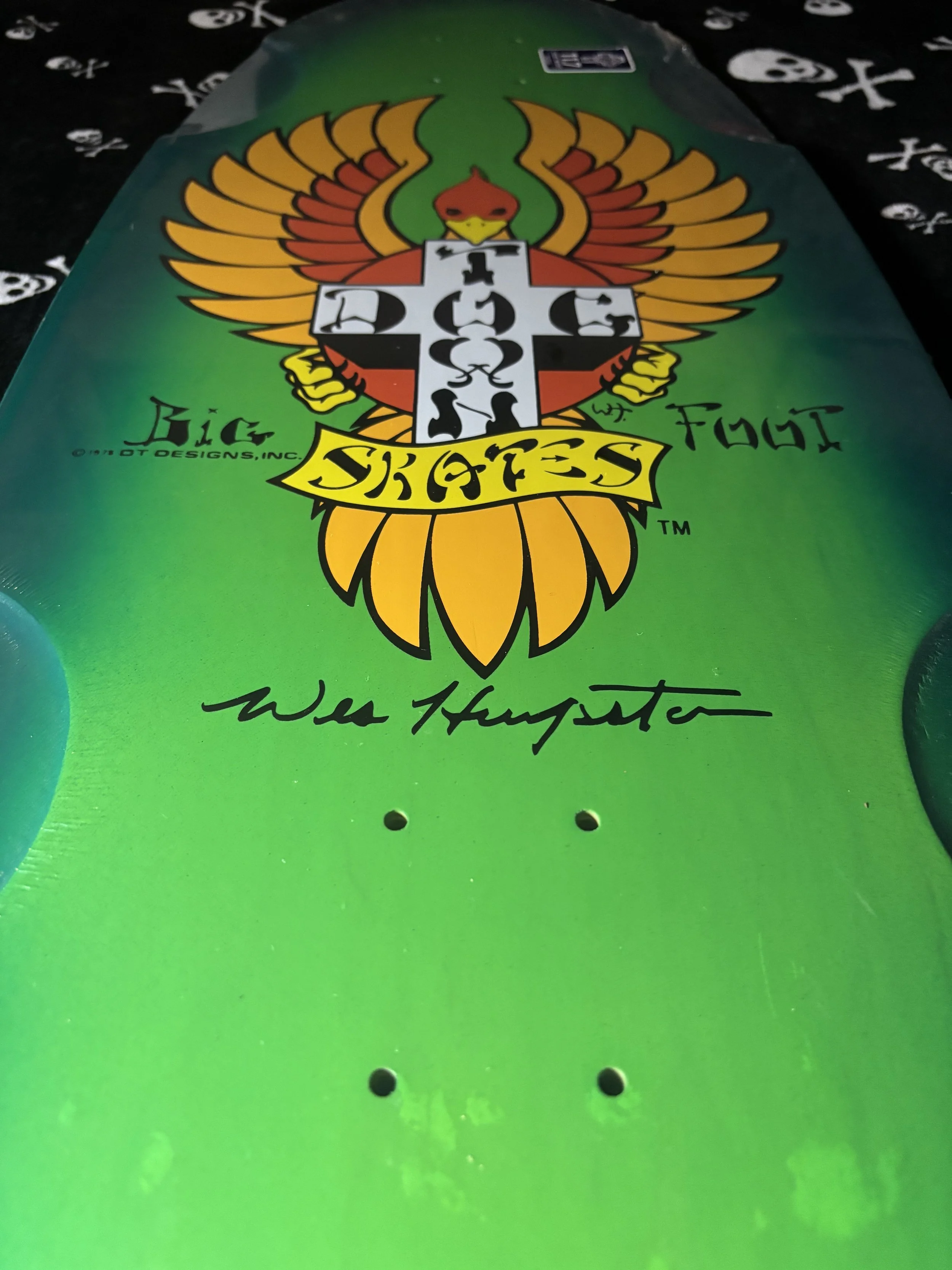 DOGTOWN~ BIG FOOT 70s CLASSIC DK GREEN SKATEBOARD DECK