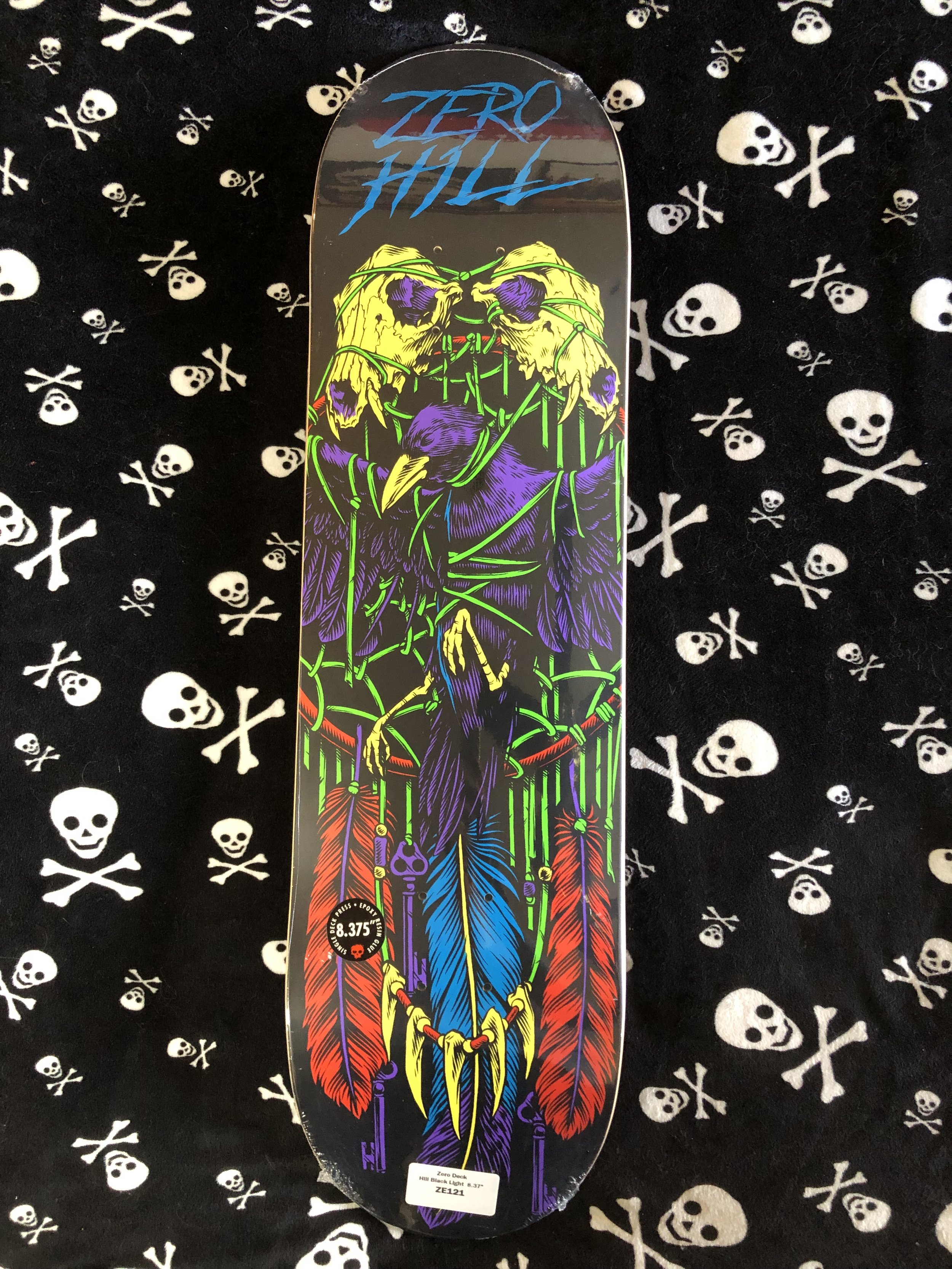 ZERO~ GARRETT HILL BLACKLIGHT SKATEBOARD DECK