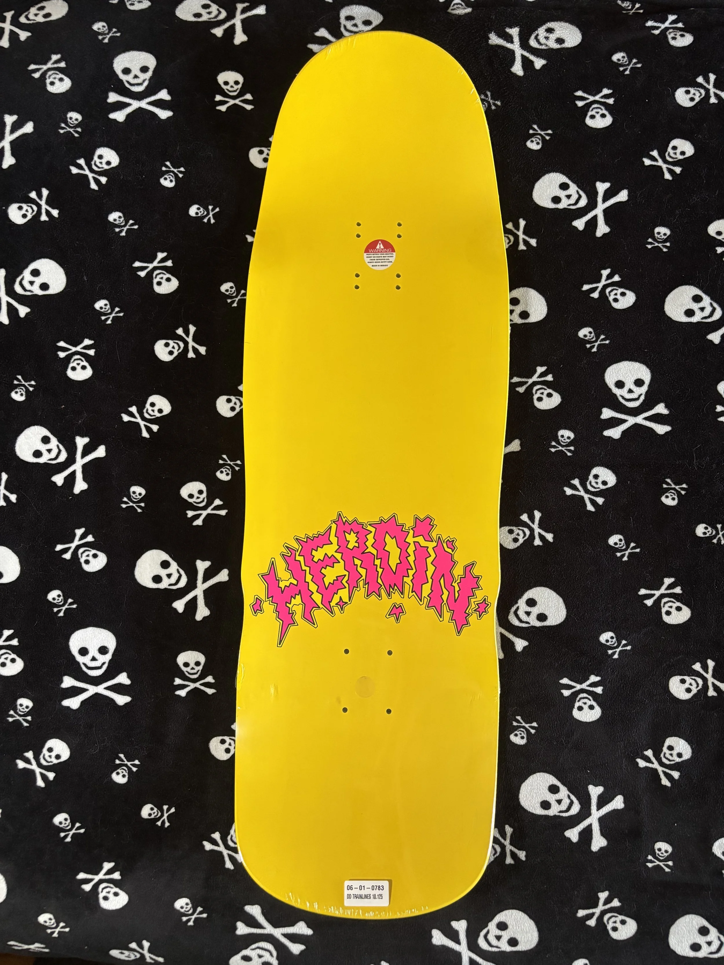 HEROIN~ DEAD DAVE TRAINLINES SKATEBOARD DECK