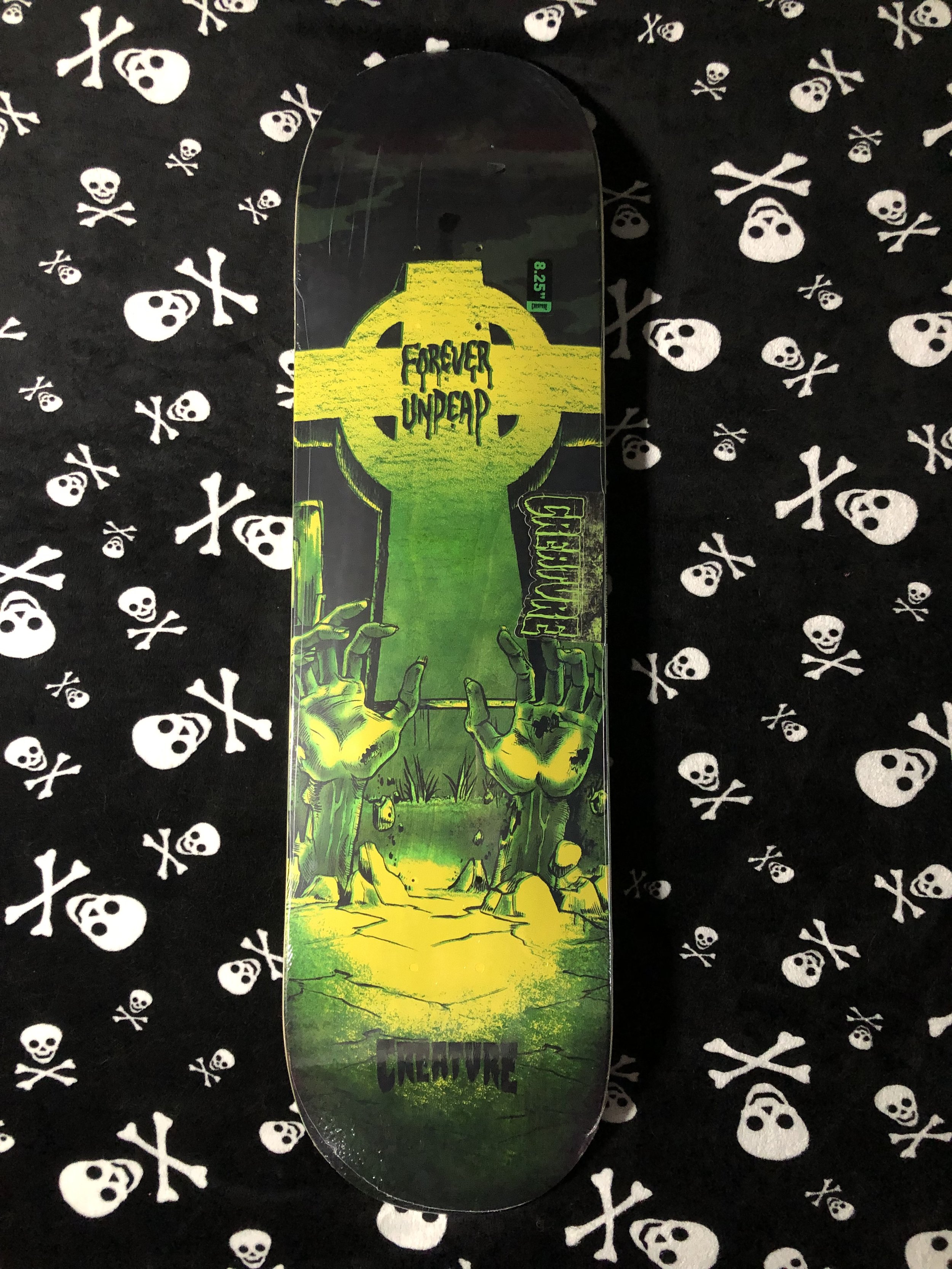 CREATURE~ FOREVER UNDEAD LARGE CREATURE BIRCH SKATEBOARD DECK