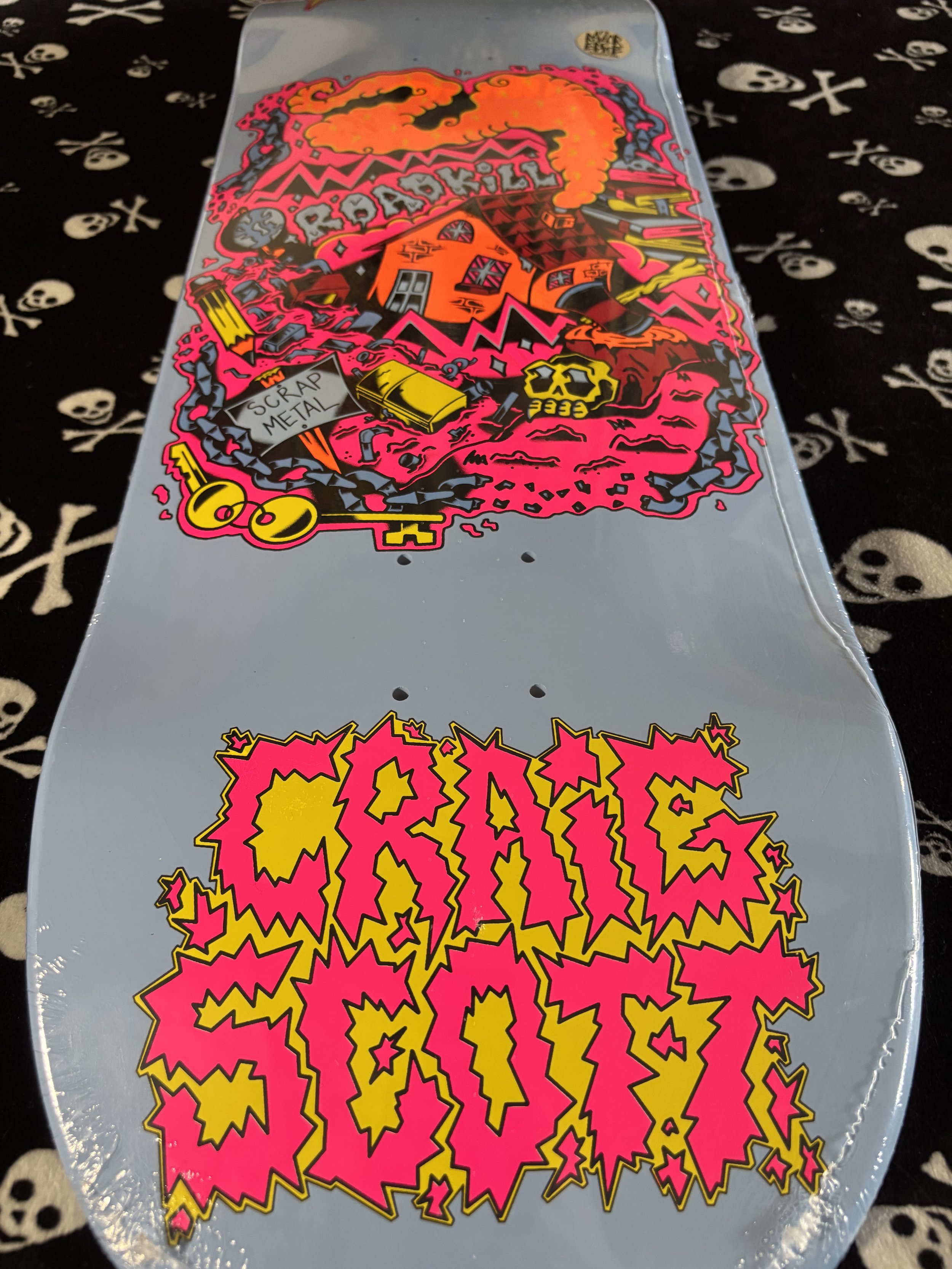 HEROIN~ CRAIG QUESTIONS SCOTT SCRAP METAL SKATEBOARD DECK