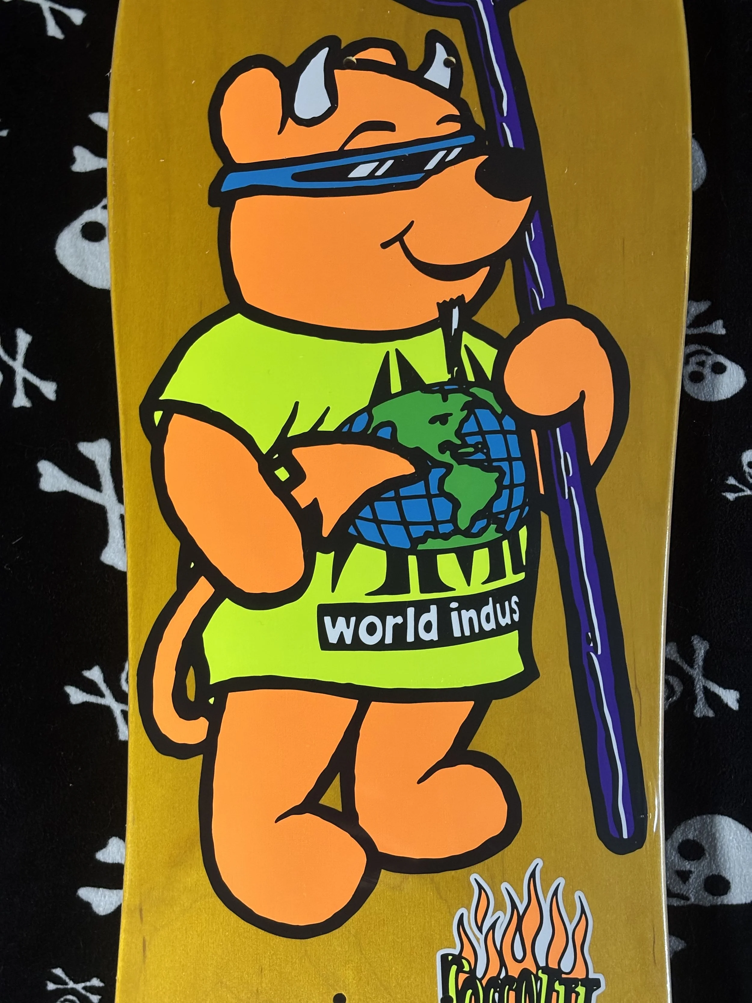 WORLD INDUSTRIES~ STEVE ROCCO III OLD SCHOOL SKATEBOARD DECK
