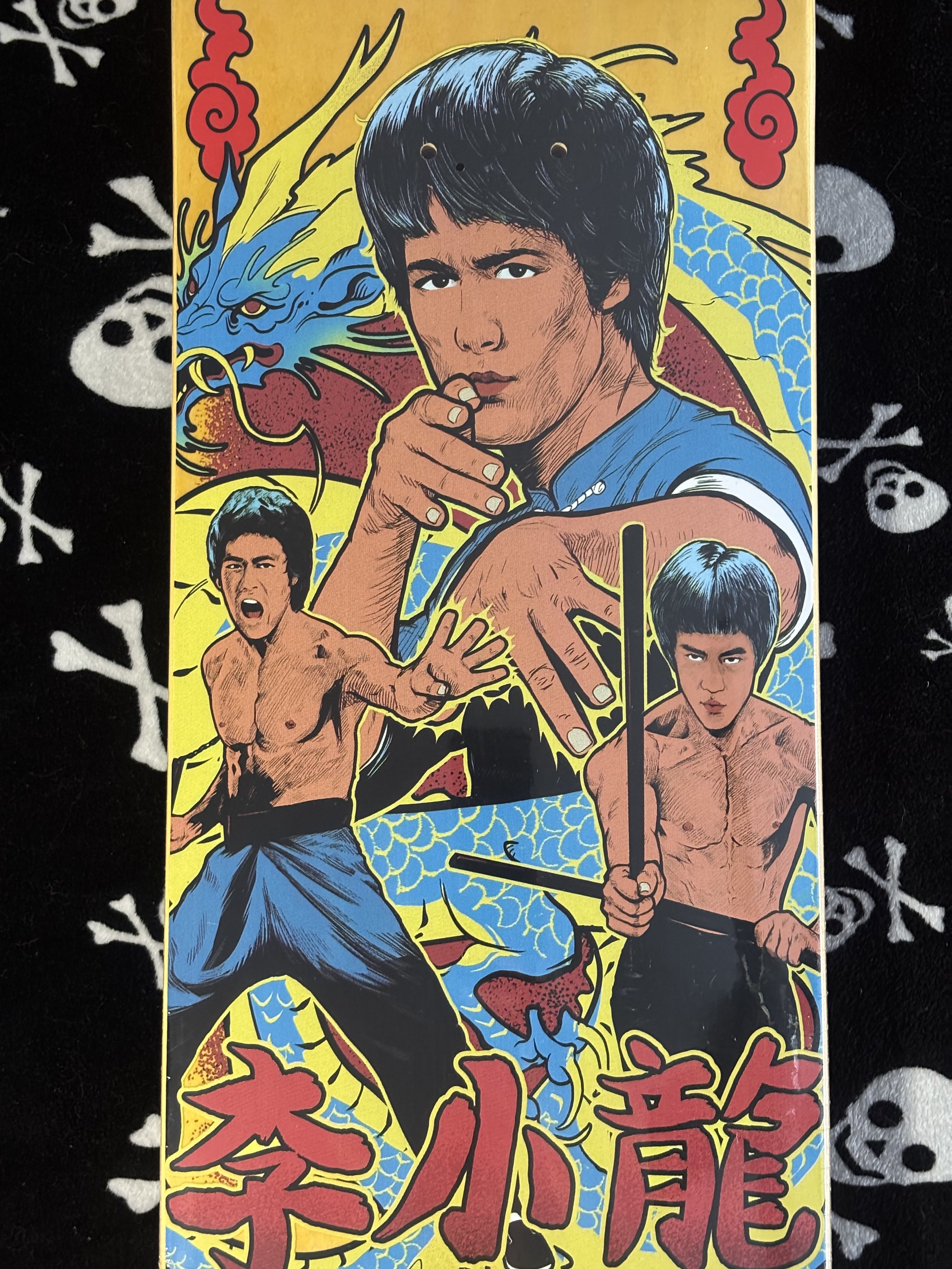 DGK~ X BRUCE LEE FURY  YELLOW SKATEBOARD DECK