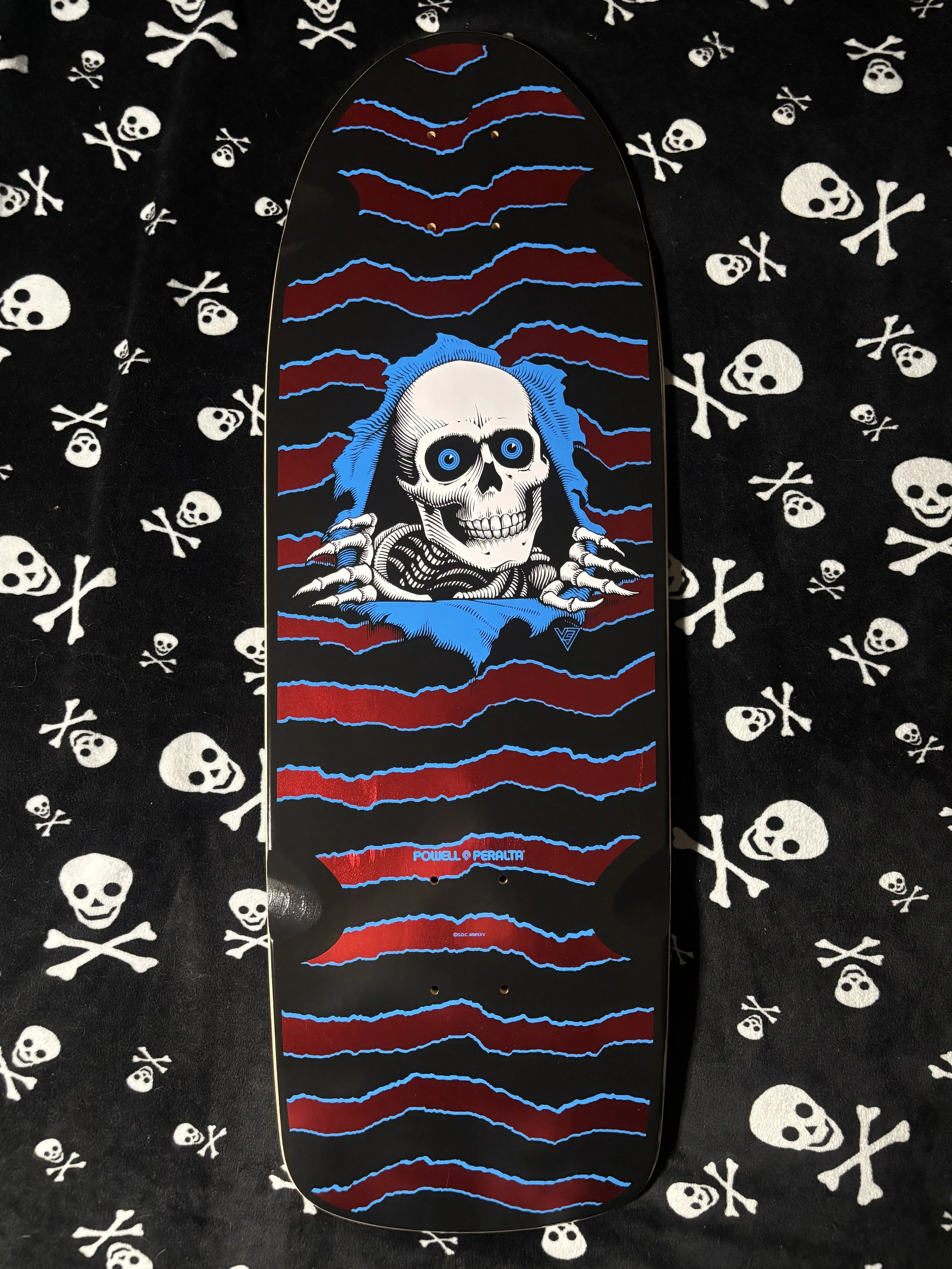 POWELL PERALTA~ OG RIPPER REISSUE RED FOIL SKATEBOARD DECK