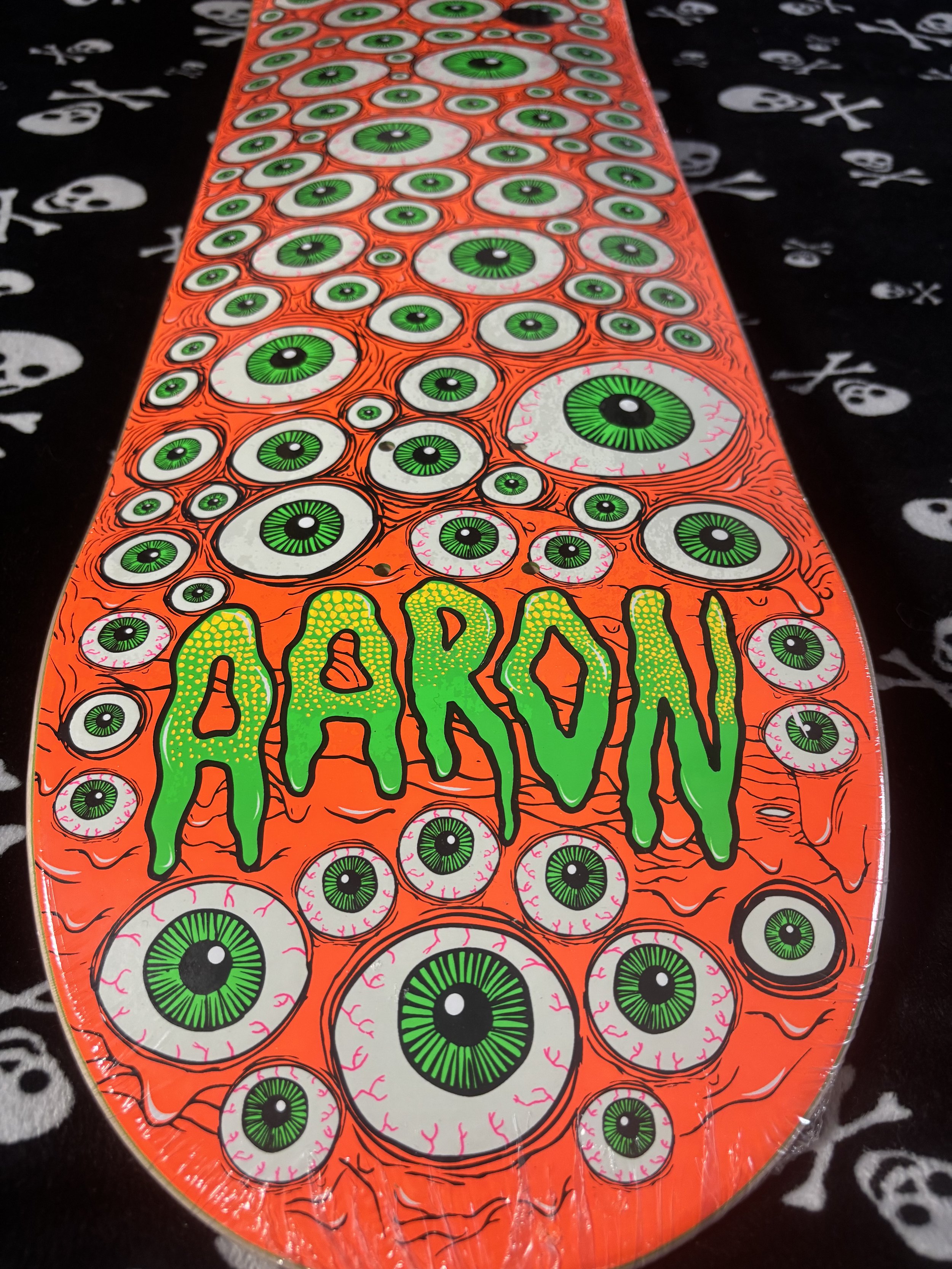 HEROIN~ AARON WILSON EYES SKATEBOARD DECK
