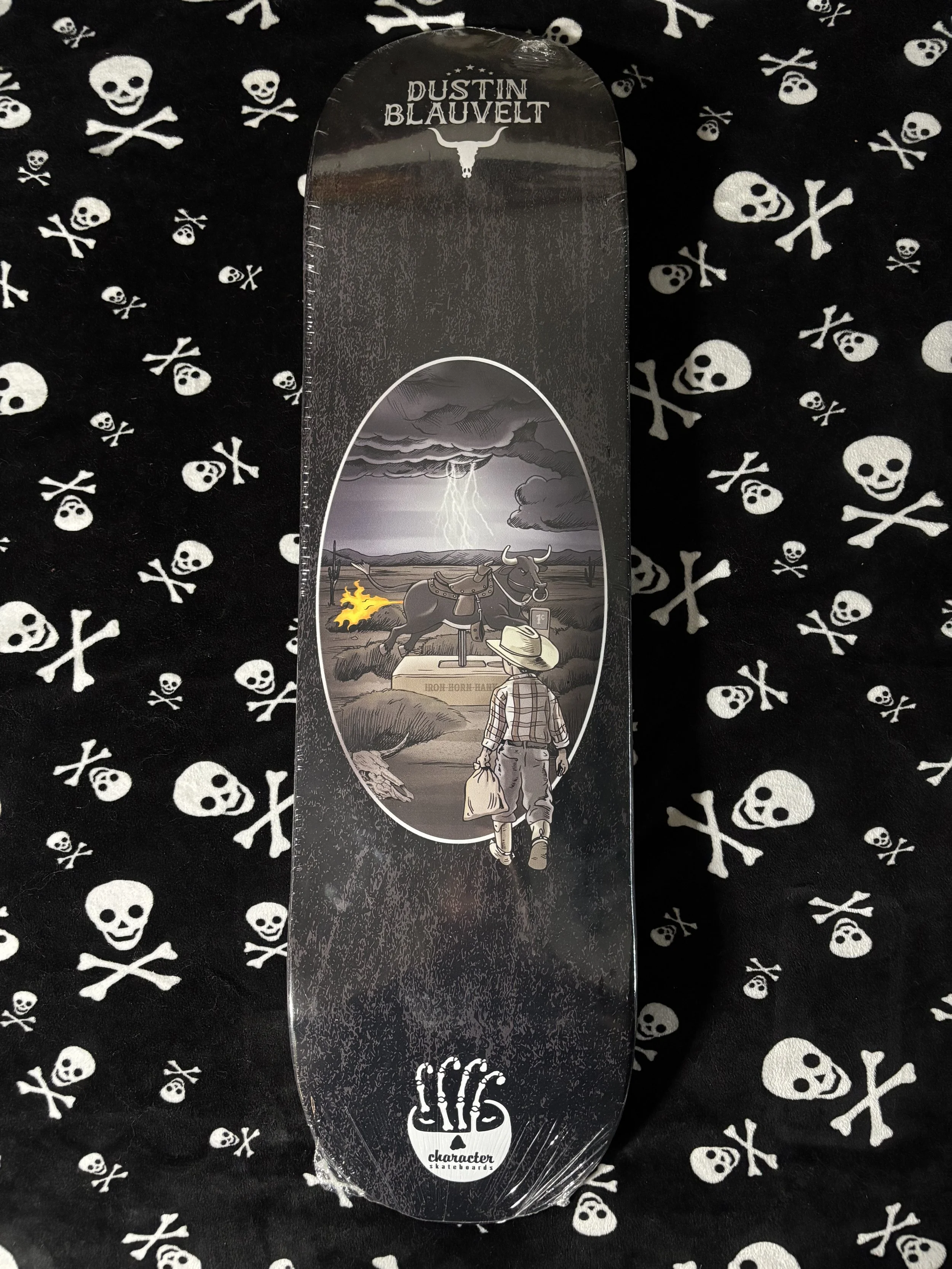 CHARACTER~ DUSTIN BLAUVELT "IRON-HORN-HANK" SKATEBOARD DECK