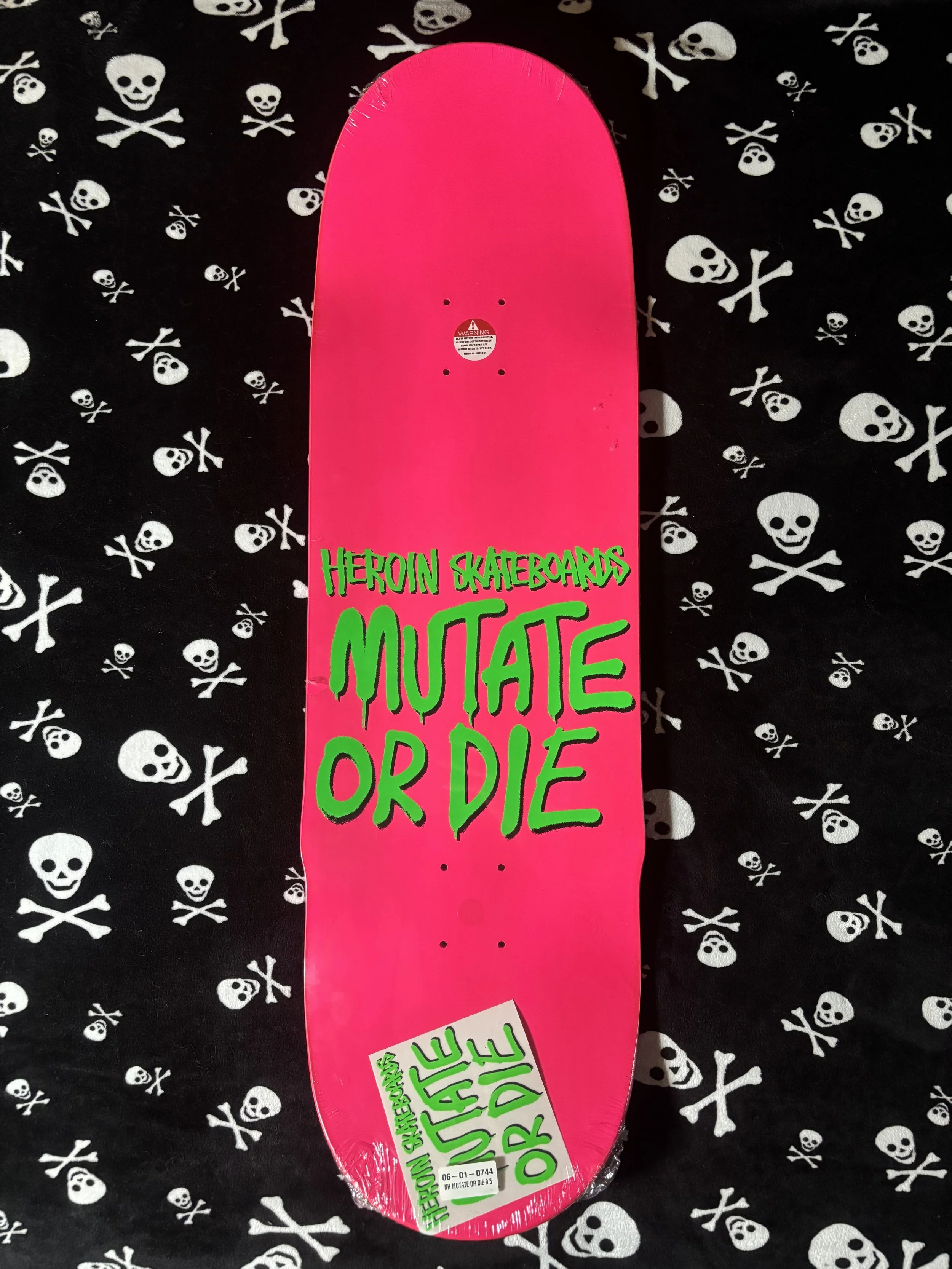 HEROIN~ NOLAN HOUGHTON MUTATE OR DIE SKATEBOARD DECK