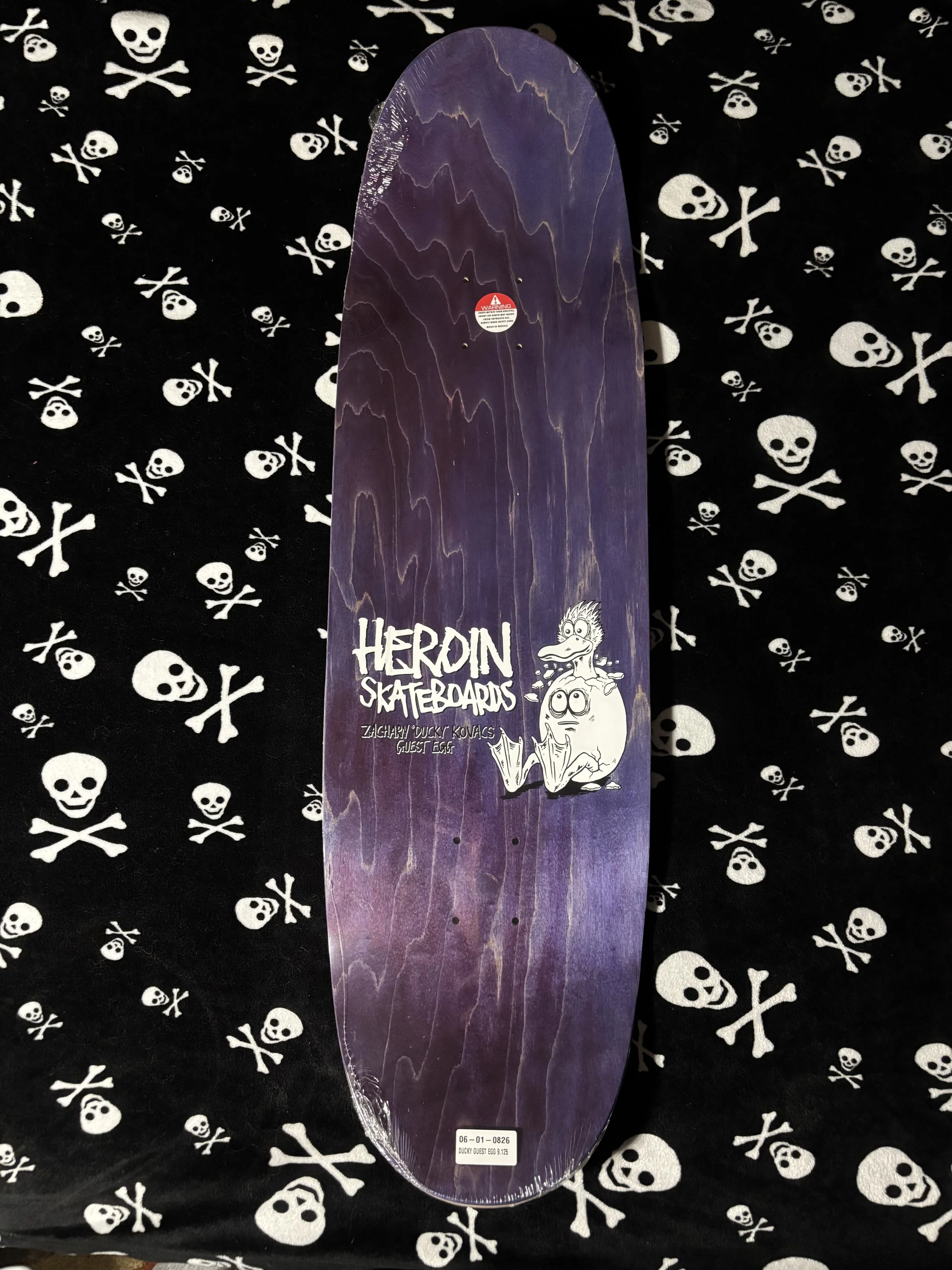 HEROIN~ ZACHARY "DUCKY" KOVACS GUEST MODEL SKATEBOARD DECK