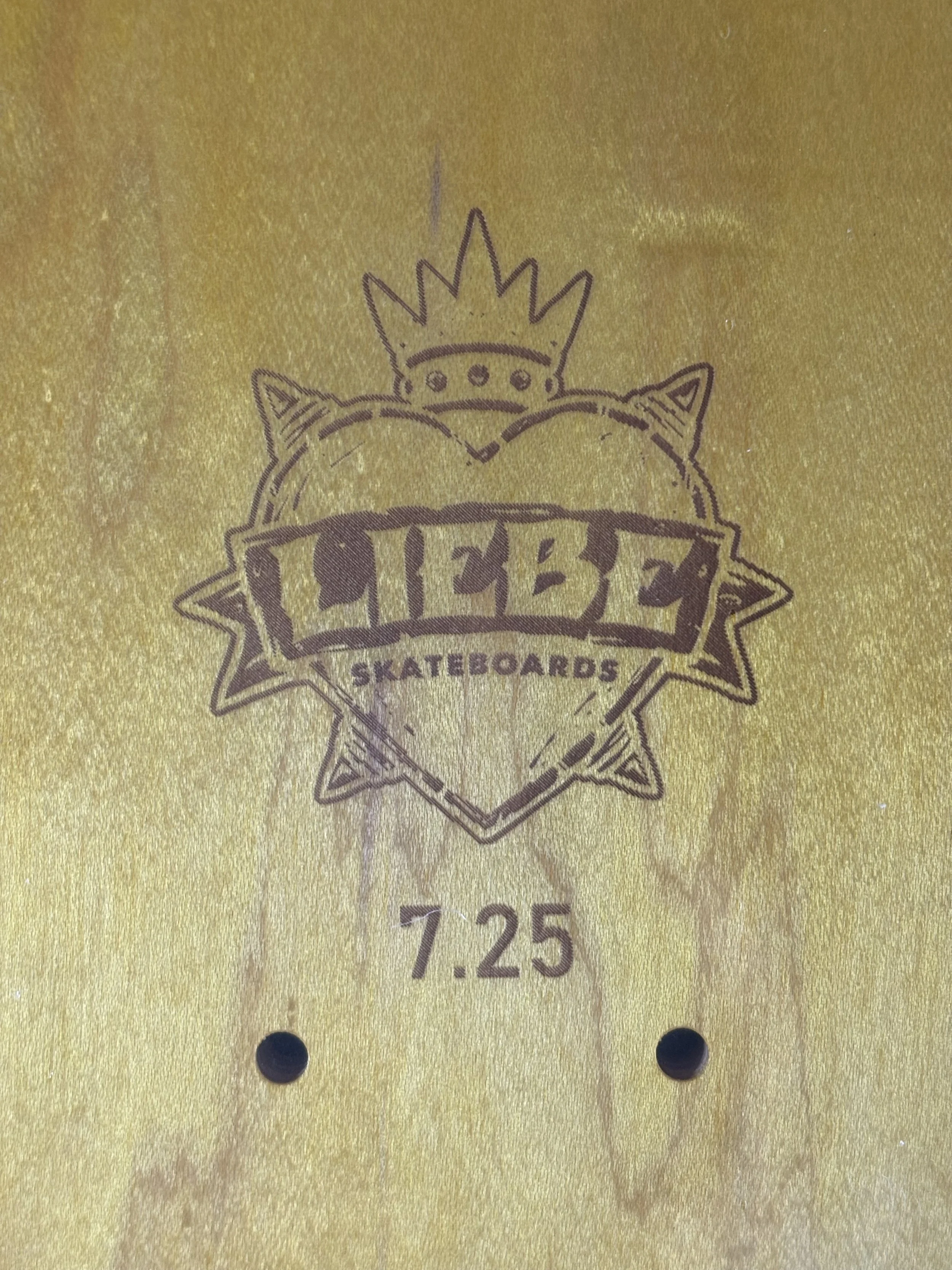 LIEBE~ GROM SQUAD ORANGE NEON DRAGON SKATEBOARD DECK