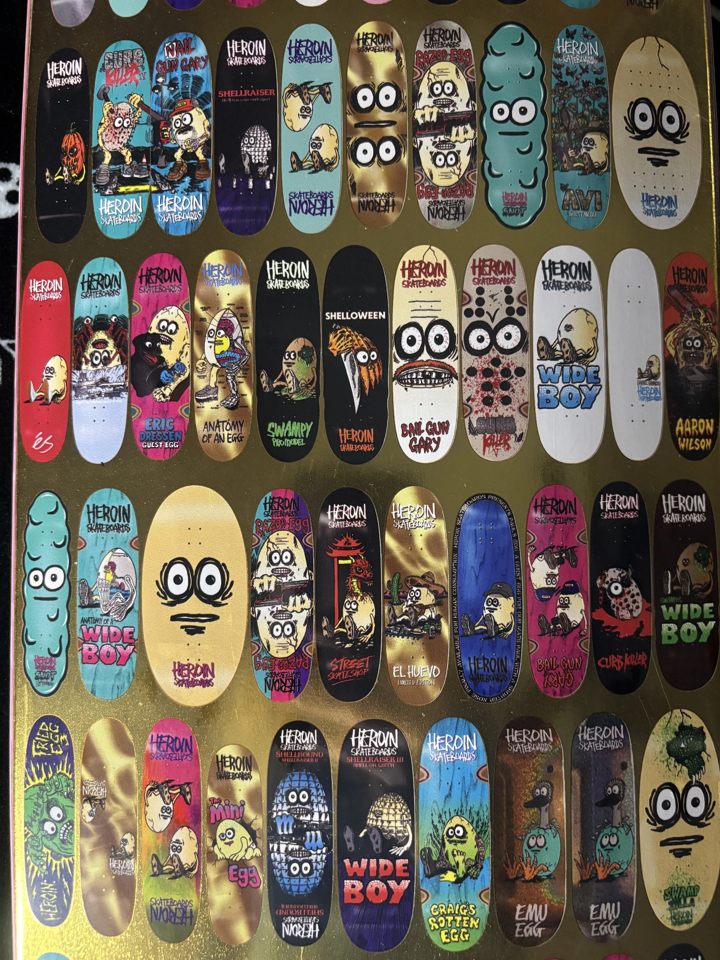 HEROIN~ 100th EGG SKATEBOARD DECK