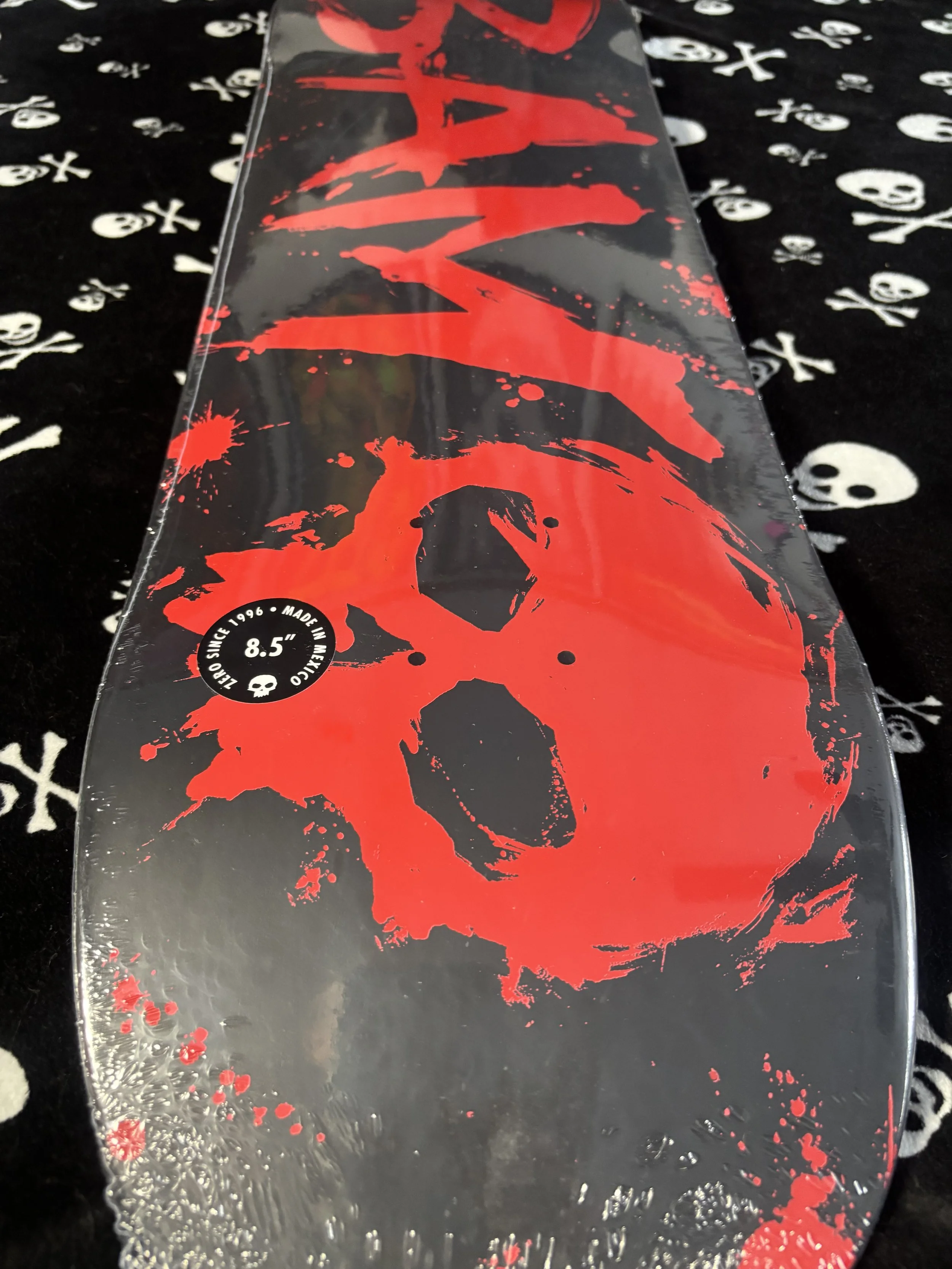ZERO~ BAM BLOOD TEXT SKATEBOARD DECK