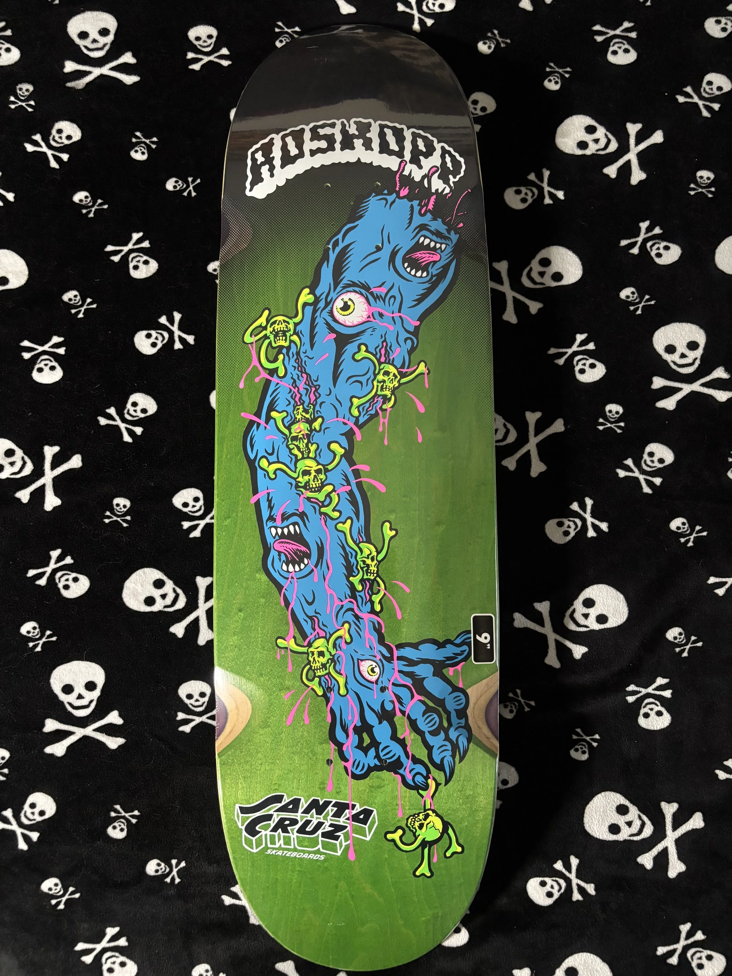 SANTA CRUZ~ ROSKOPP SCREAMING ARM PRO SKATEBOARD DECK